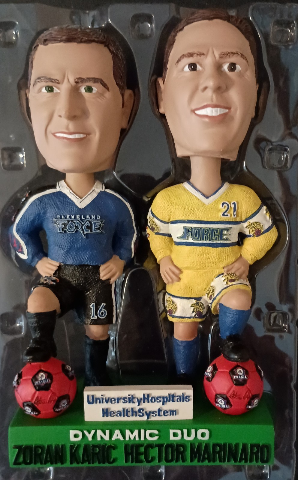 Zoran Karic Hector Marinaro MISL Cleveland Force Soccer Duo Bobblehead