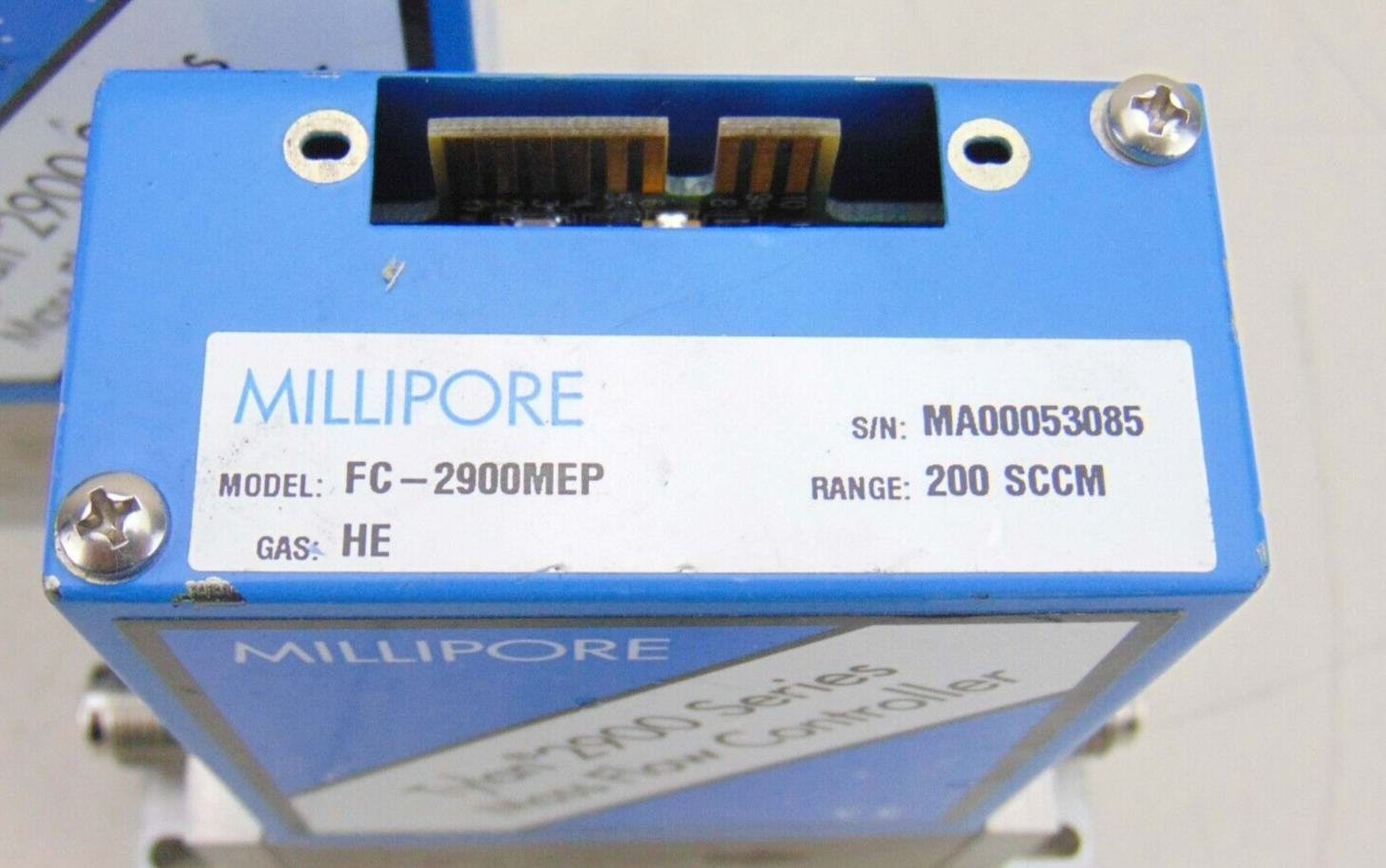 Millipore FC-2900M FC-2900MEP Mass Flow Controller 50cc CL2 200cc He, lot o 2