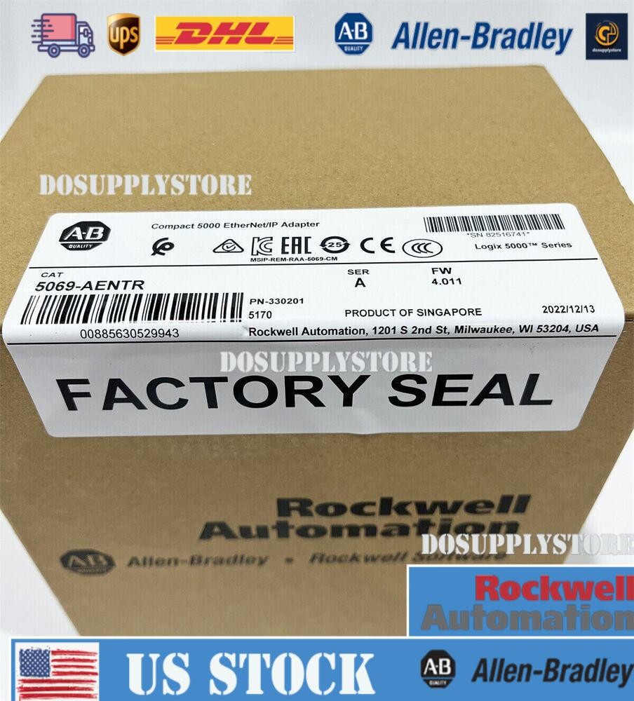 Newest Factory Sealed AB 5069-AENTR Compact 5000 EtherNet/IP Adapter 5069AENTR