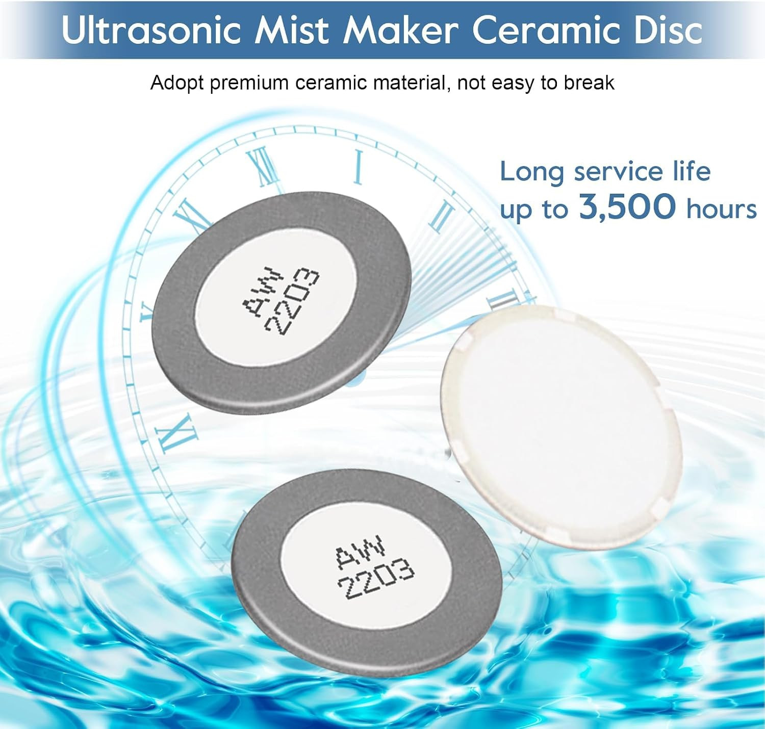 10Pcs 20Mm Ultrasonic Mist Maker Ceramic Disc for Humidifier