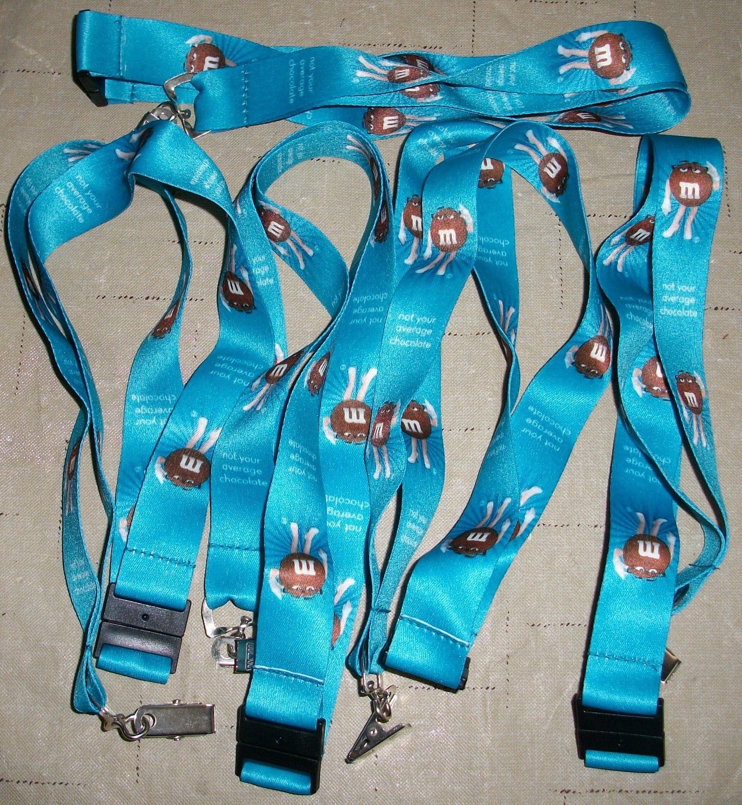 M&M'S® MS BROWN LANYARDS LOT OF 5