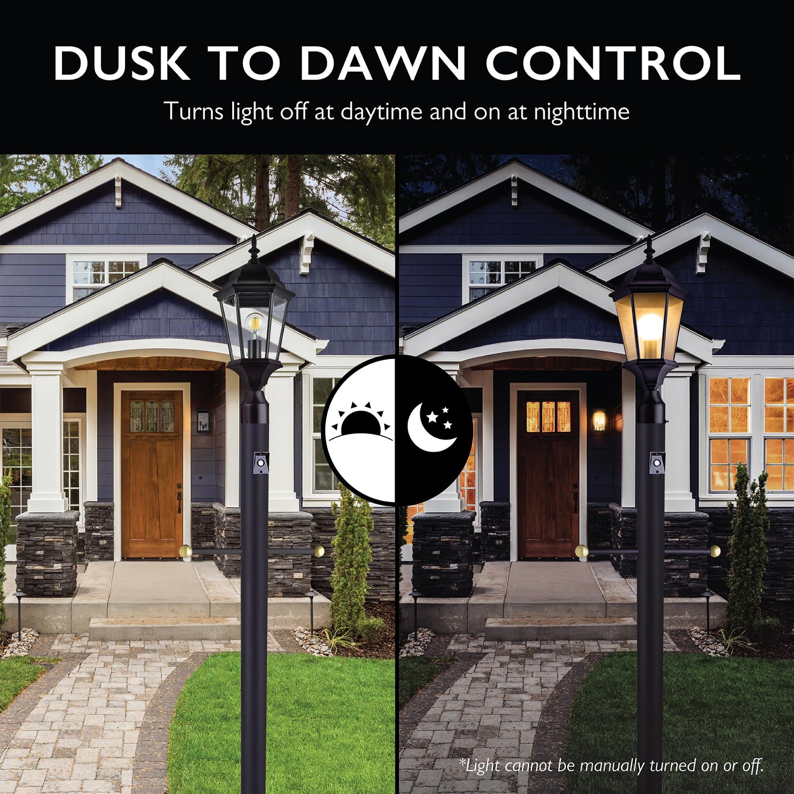 Replacement Dusk To Dawn Sensor For Outdoor Pole Lights Automatic On/off Light S