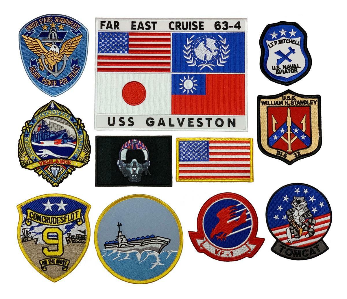 Pete Mitchell Far East Cruise JACKET BACK PATCH 11PC