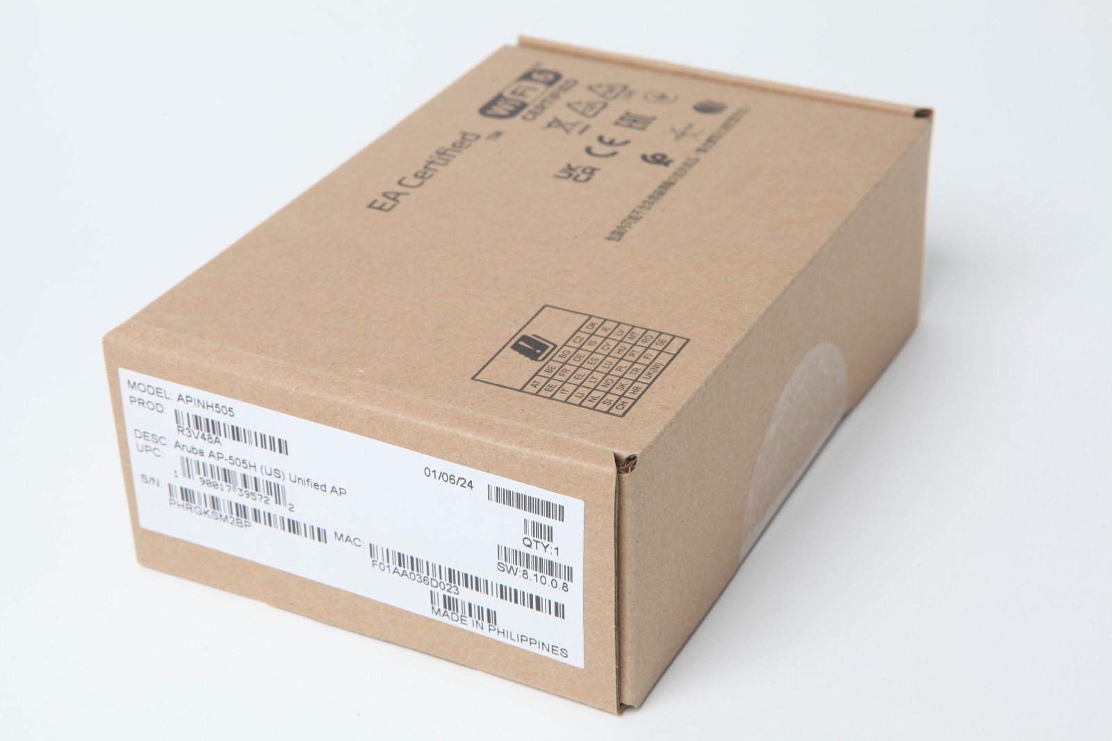 New Sealed Aruba APINH505 AP-505H Dual Band 802.11ax 1.50  Wireless Access Point