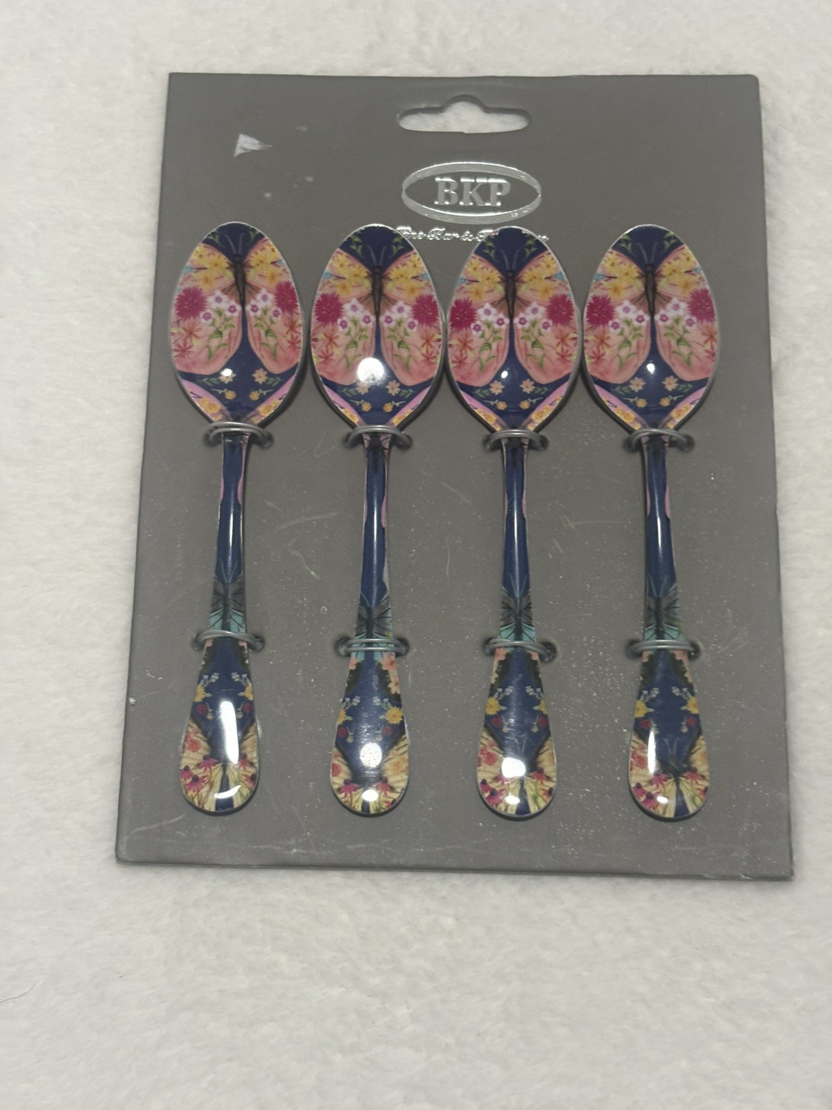 Decorative Bohemian Teaspoons New On Card. Made in India