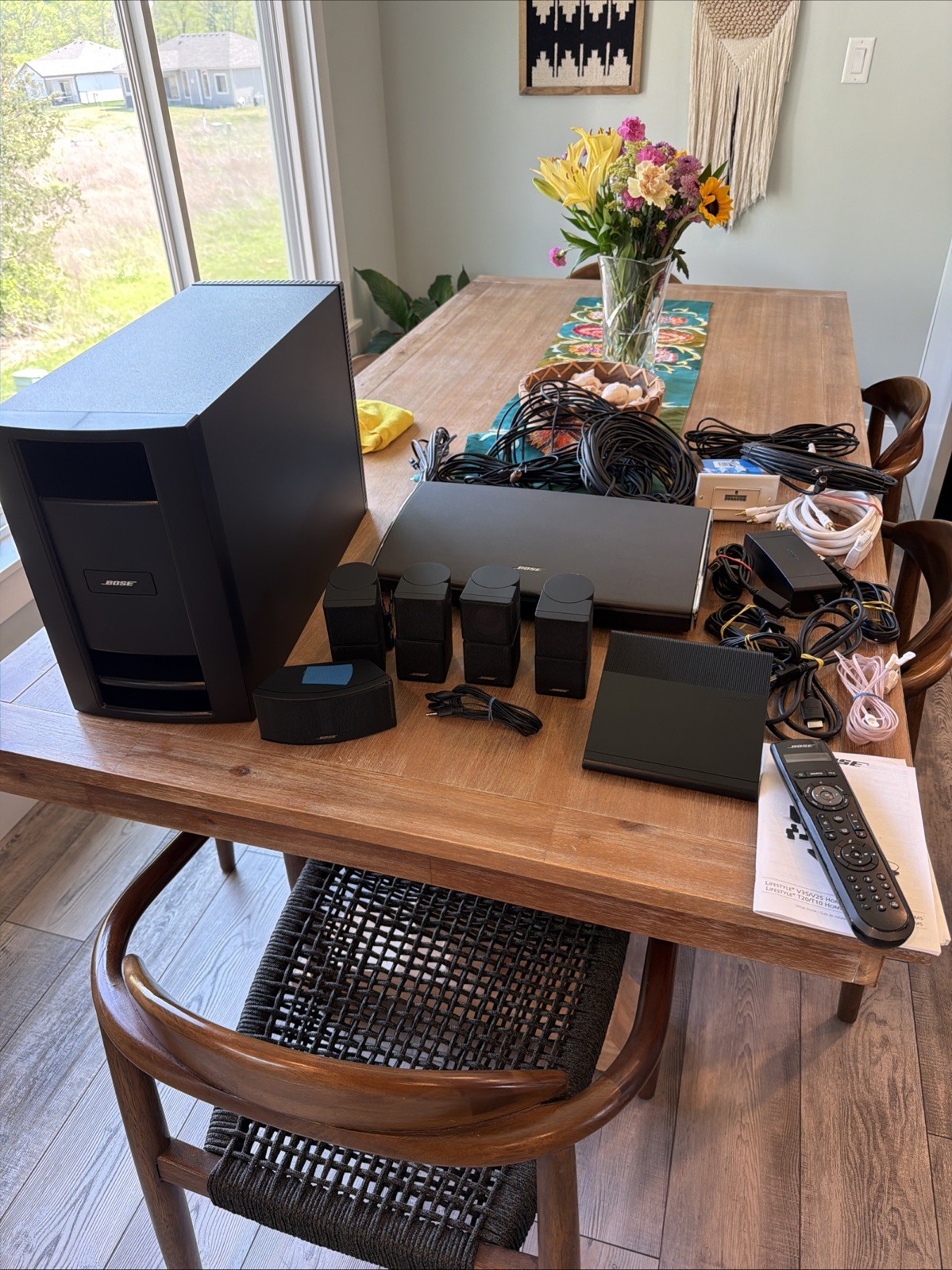 Bose Lifestyle Home Theater System 5.1 Model V35, PS48111 Sub, Jewel Cubes,