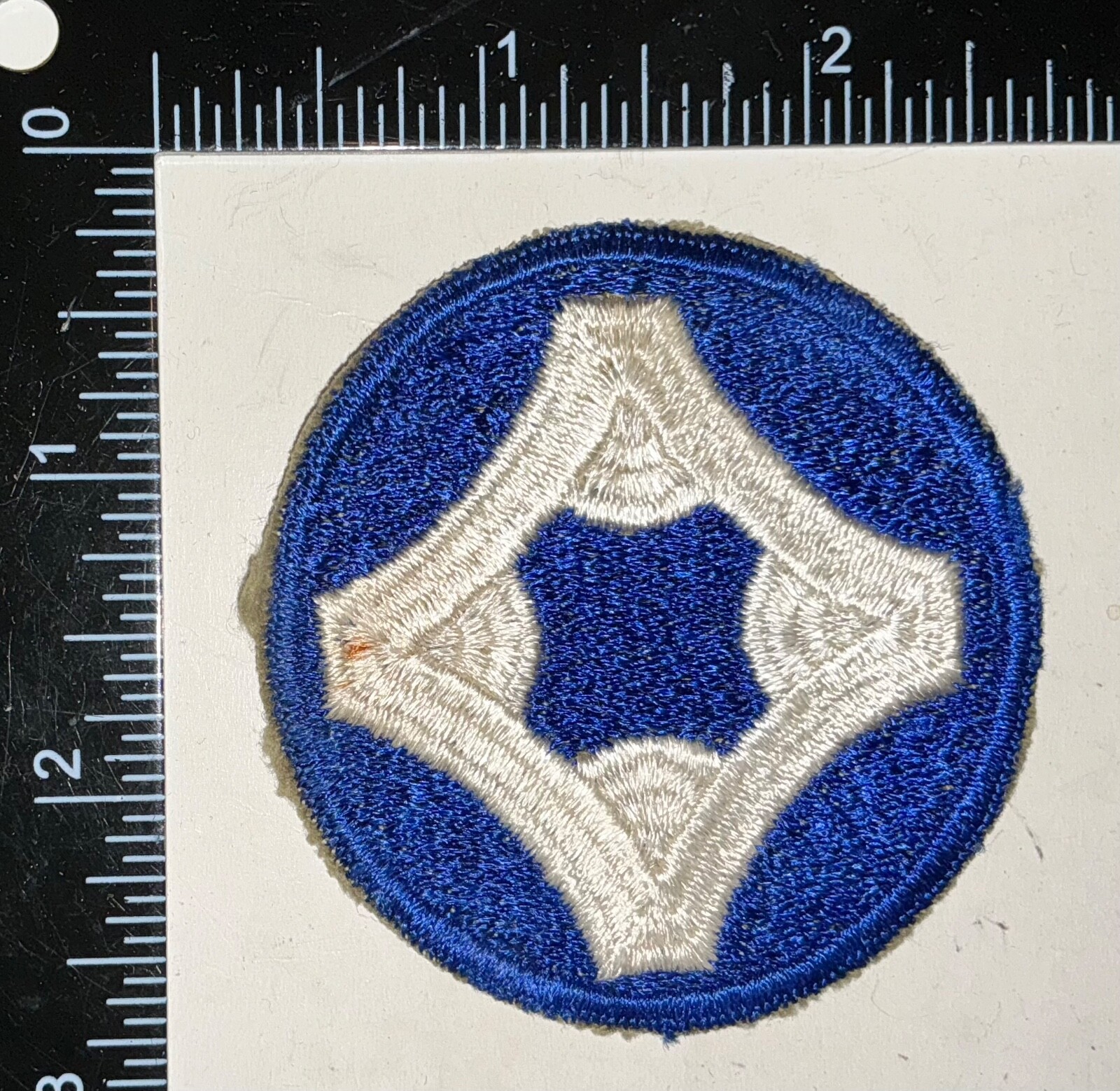 WWII US Army 4th Service Command ROW STITCHING VARIATION Patch