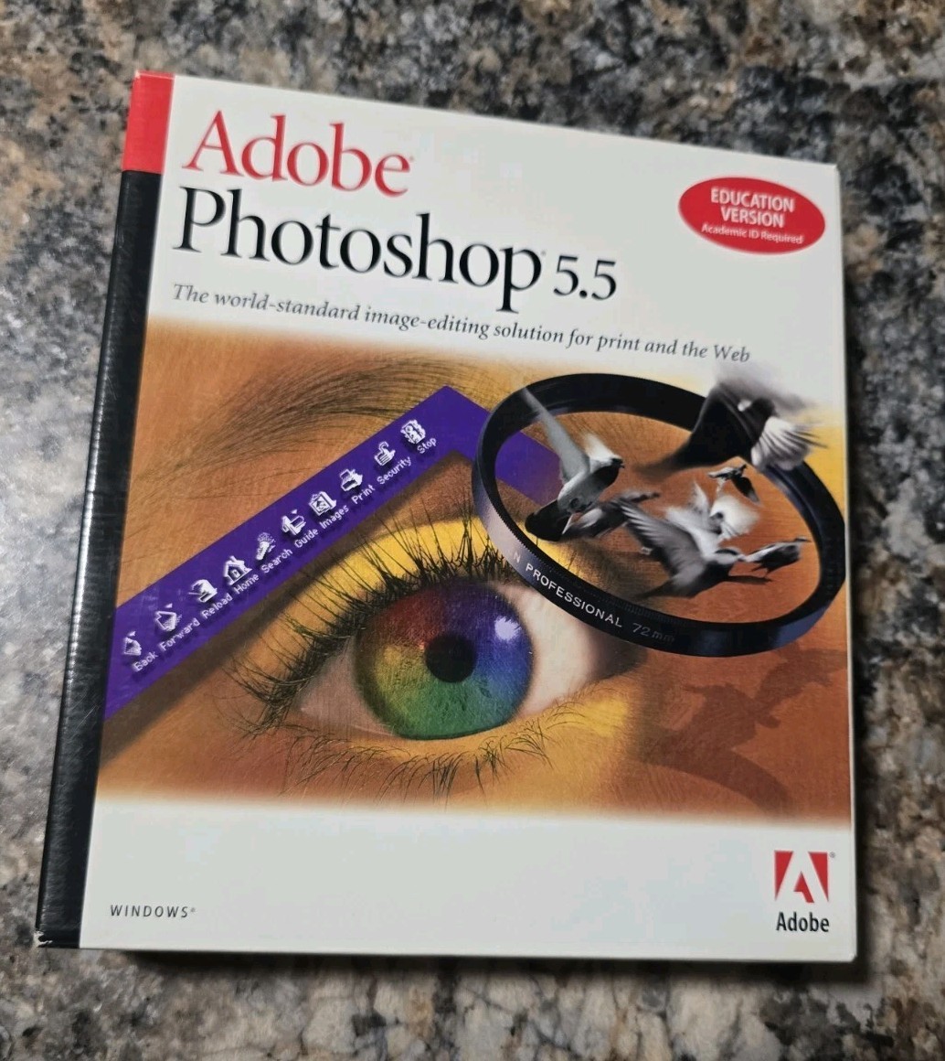 Photoshop 5.5 Education Version Windows No Disc