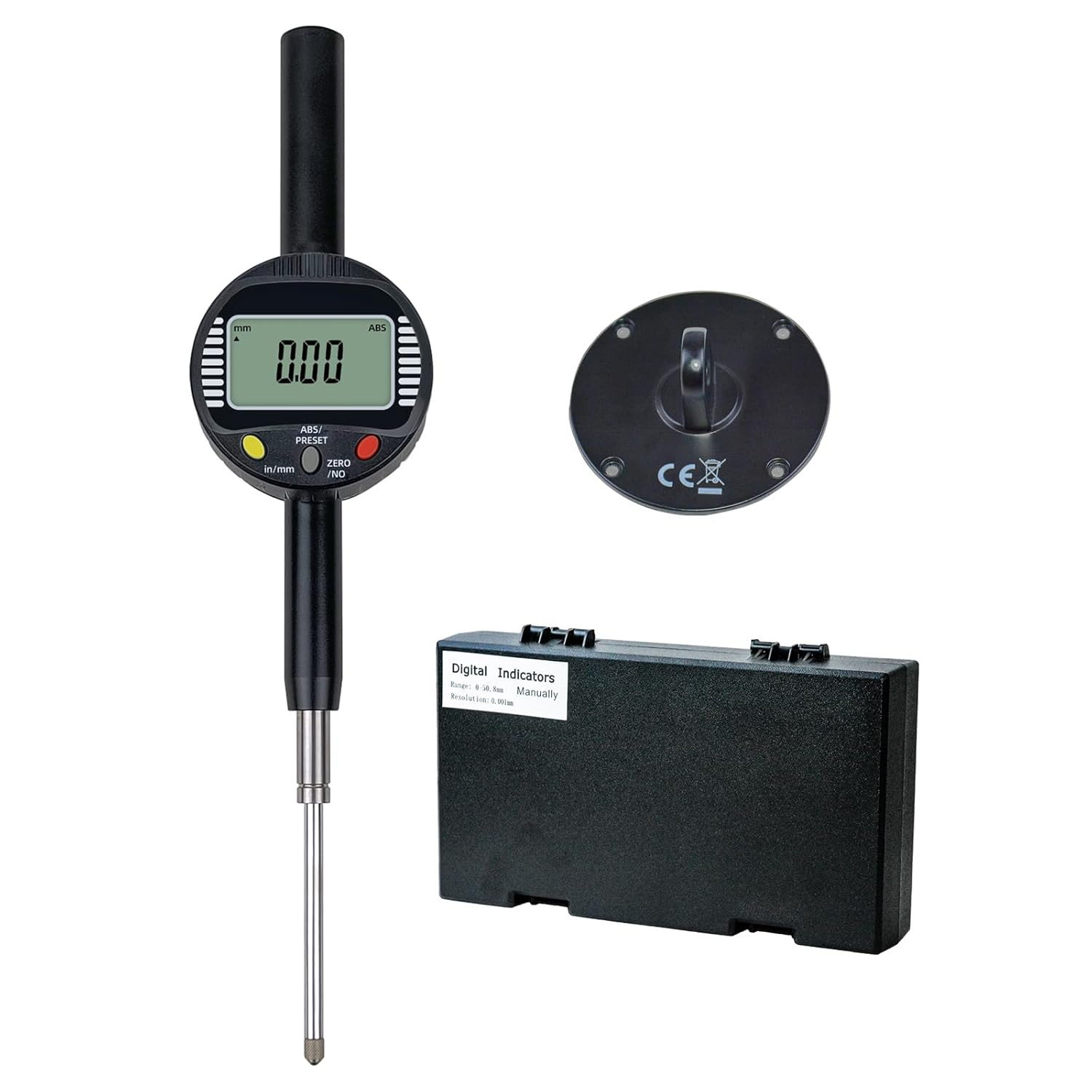 Precision Digital Dial Gauge,Dlectrical Digital Indicator Graduation of 0.01Mm M