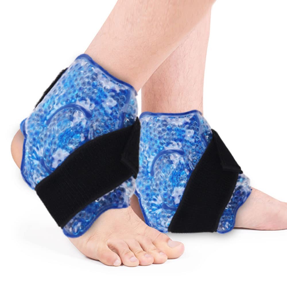 NEWGO Gel Ice Pack for Ankle Pain Relief, 2 2 Count (Pack of 1), Blue