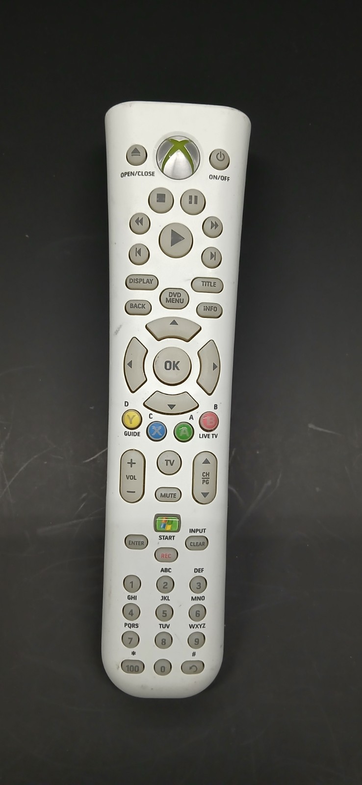 XBOX 360 Universal Media Remote Control Genuine OEM Working Condition