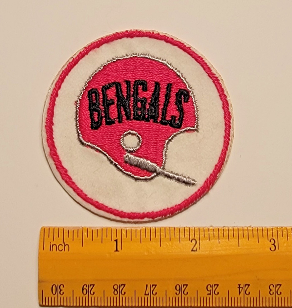 Vintage original 1970s NFL Cincinnati Bengals Patch 2.5" round