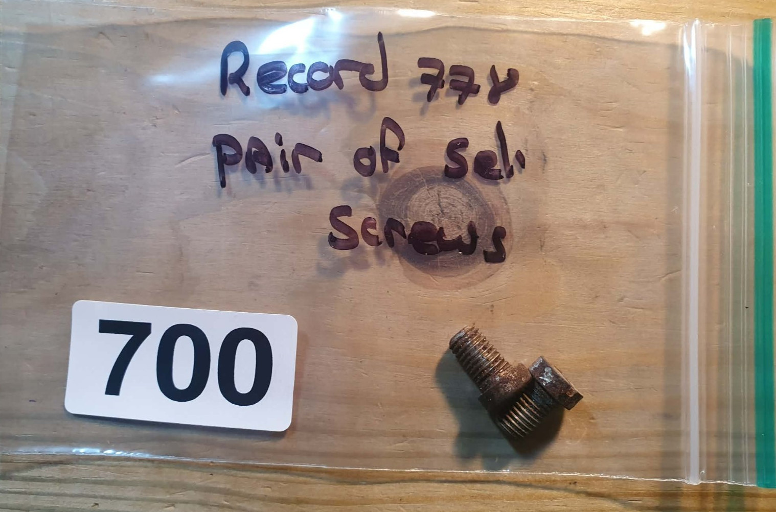 Vintage Record No 778 Rebate Plane Pair of Set Screws Woodworking Old Hand Tools
