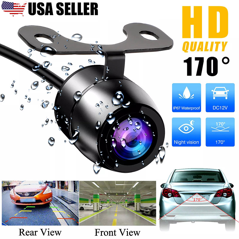 170° CMOS Car Front/Side/Rear View Reverse Backup Night Vision Parking Camera HD