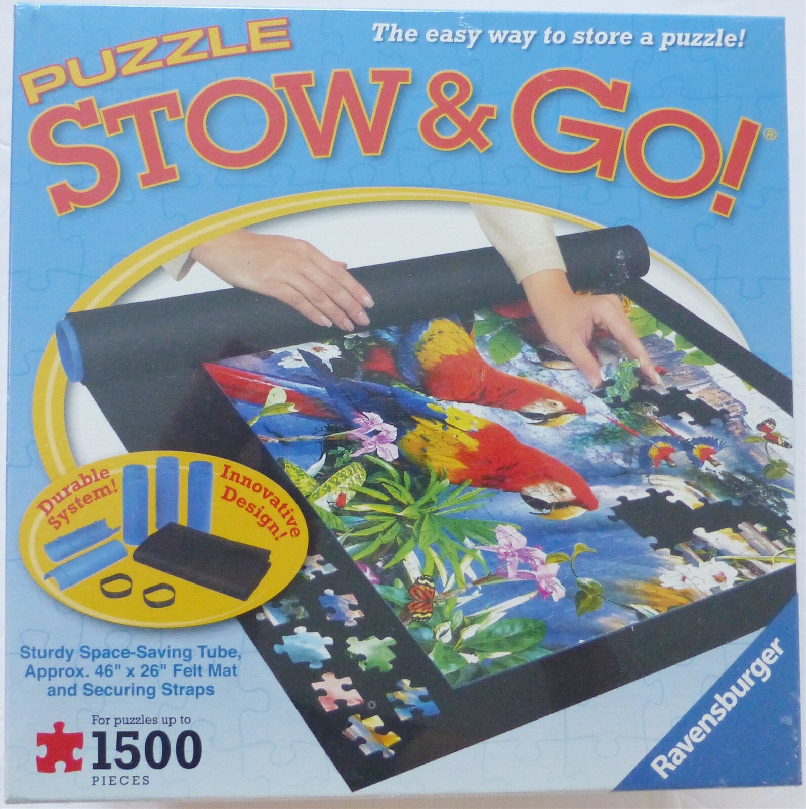 NEW/SEALED Ravensburger Stow & Go Puzzle Storage System 46"x26" Up to 1500 c2014