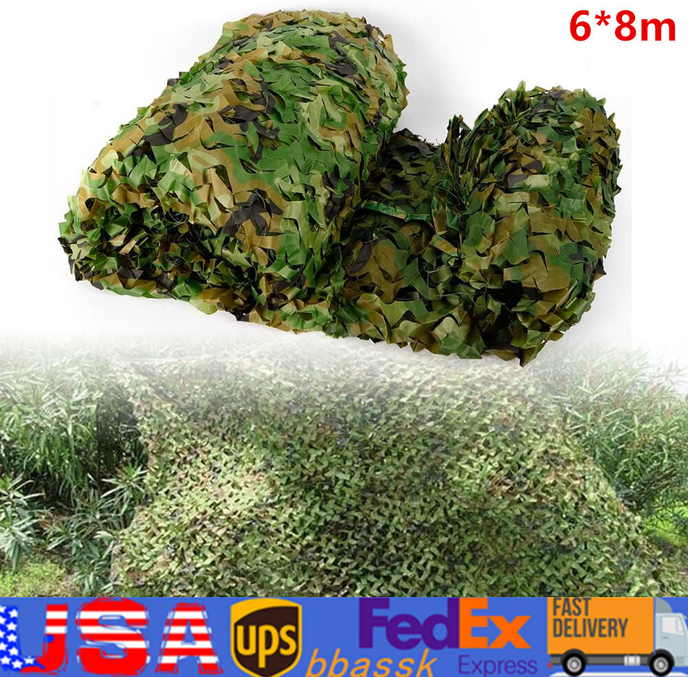 26X26FT Camouflage Camo Army Net Netting Camping Military Hunting Woodland Leave