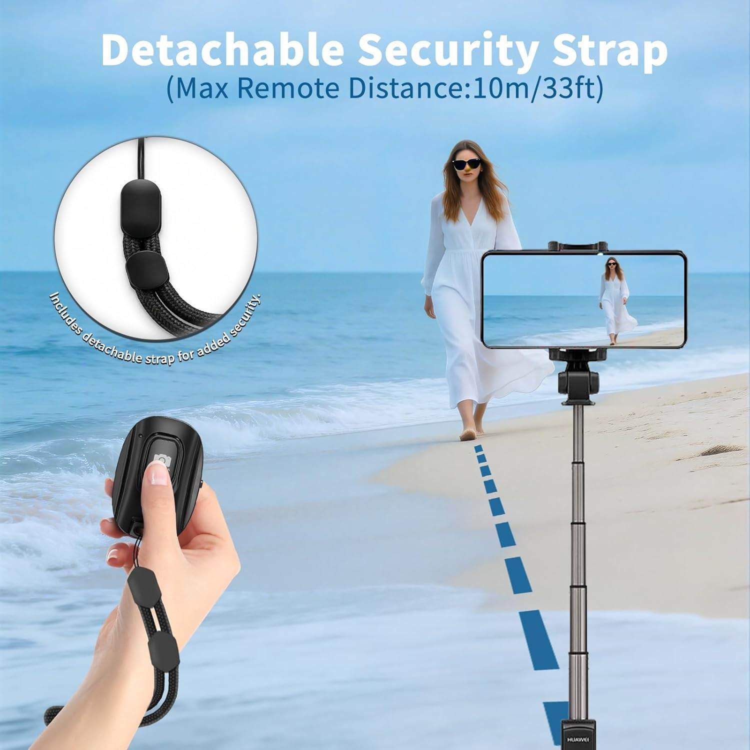 2 Pack Rechargeable Wireless Camera Remote Shutter for Iphone