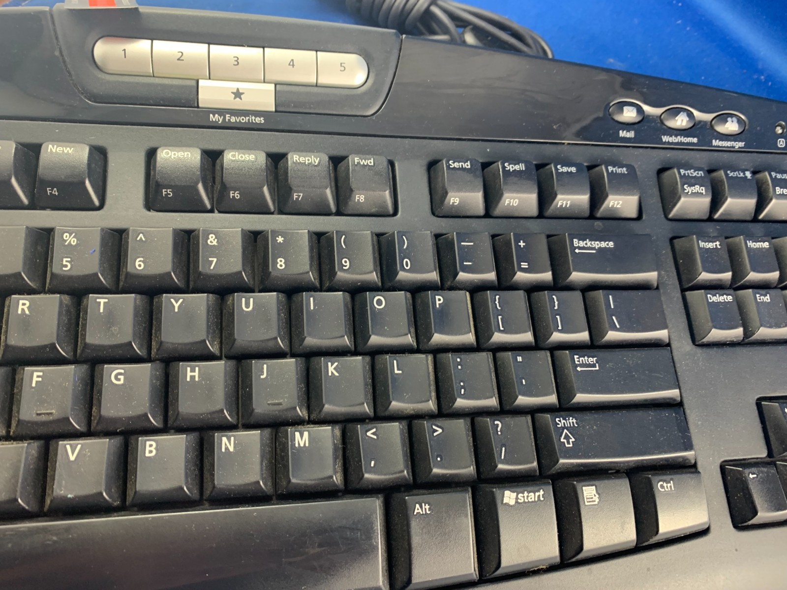 MICROSOFT Digital Media KEYBOARD USB Multimedia 1.0A Model 1031 Wired Black
