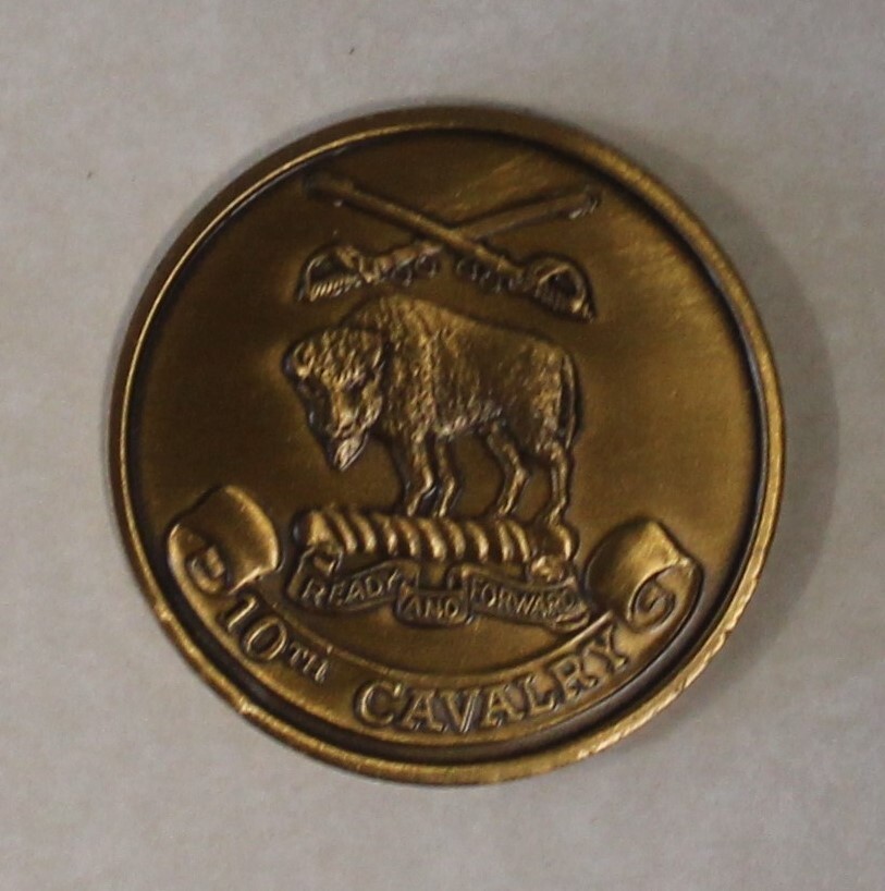 10th Cavalry Divison Buffalo Soldier Army Challenge Coin