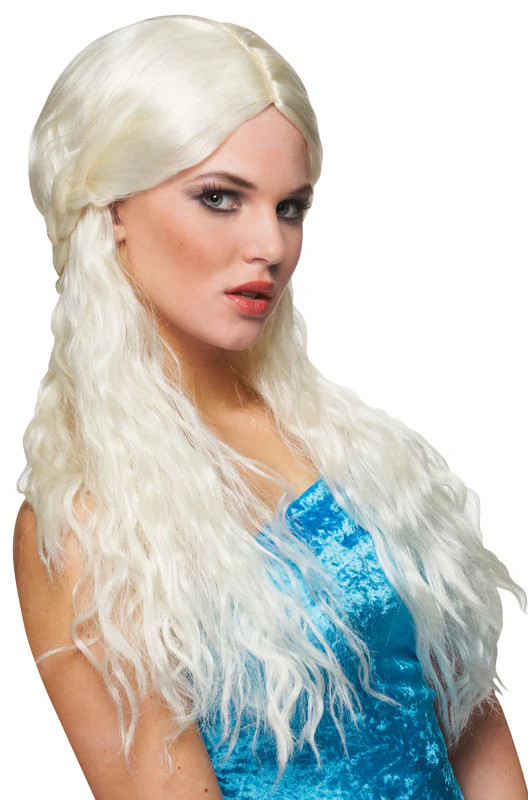 Game of Thrones Barbarian Bride Costume Wig (Platinum Blonde)