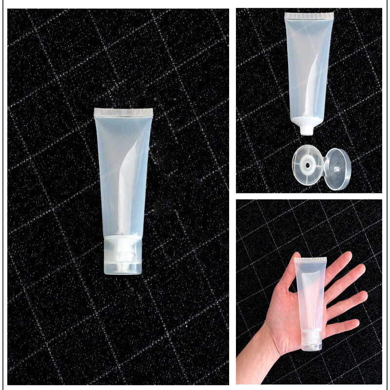 Plastic Cosmetic Soft Tubes Bottles With Flip Lids Empty Travel Sample Container