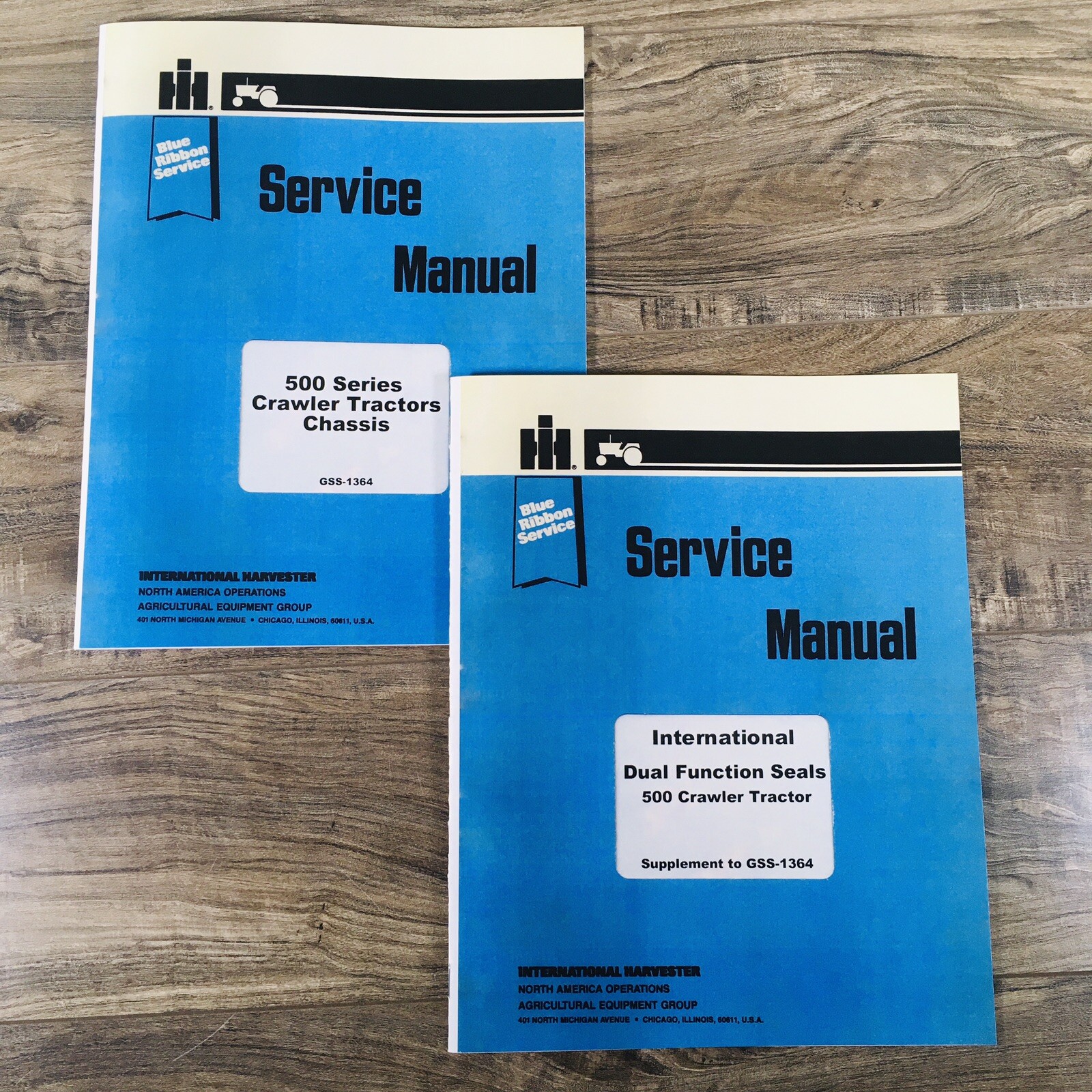 International 500 Crawler Tractor Service Manual Set Chassis Repair Overhaul IH