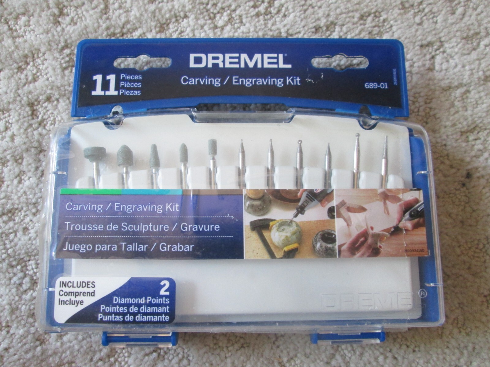 DREMEL Rotary tools 689-01 Carving/Engraving Kit 11pc Set NIP NEW