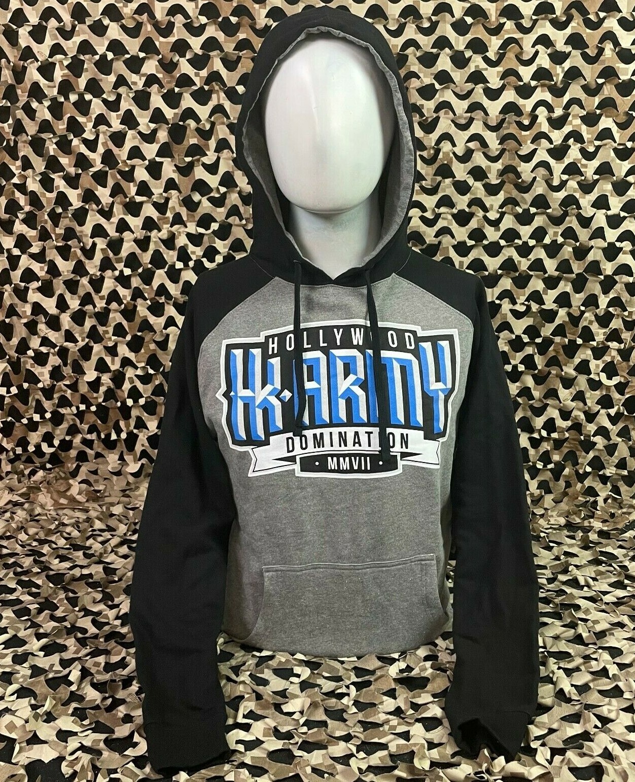 NEW HK Army Royal Pull Over Hooded Sweatshirt - Grey - Small