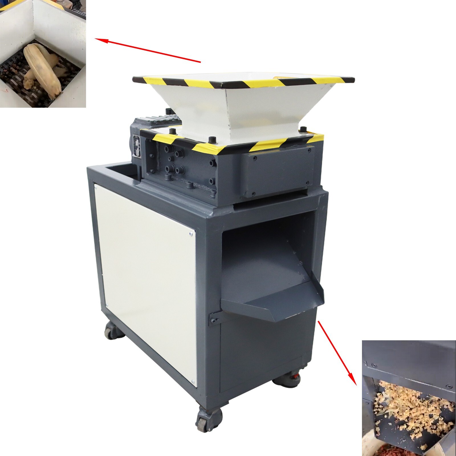 Heavy-duty Universal Biaxial Crusher Electric Kitchen Waste Plastic Shredder