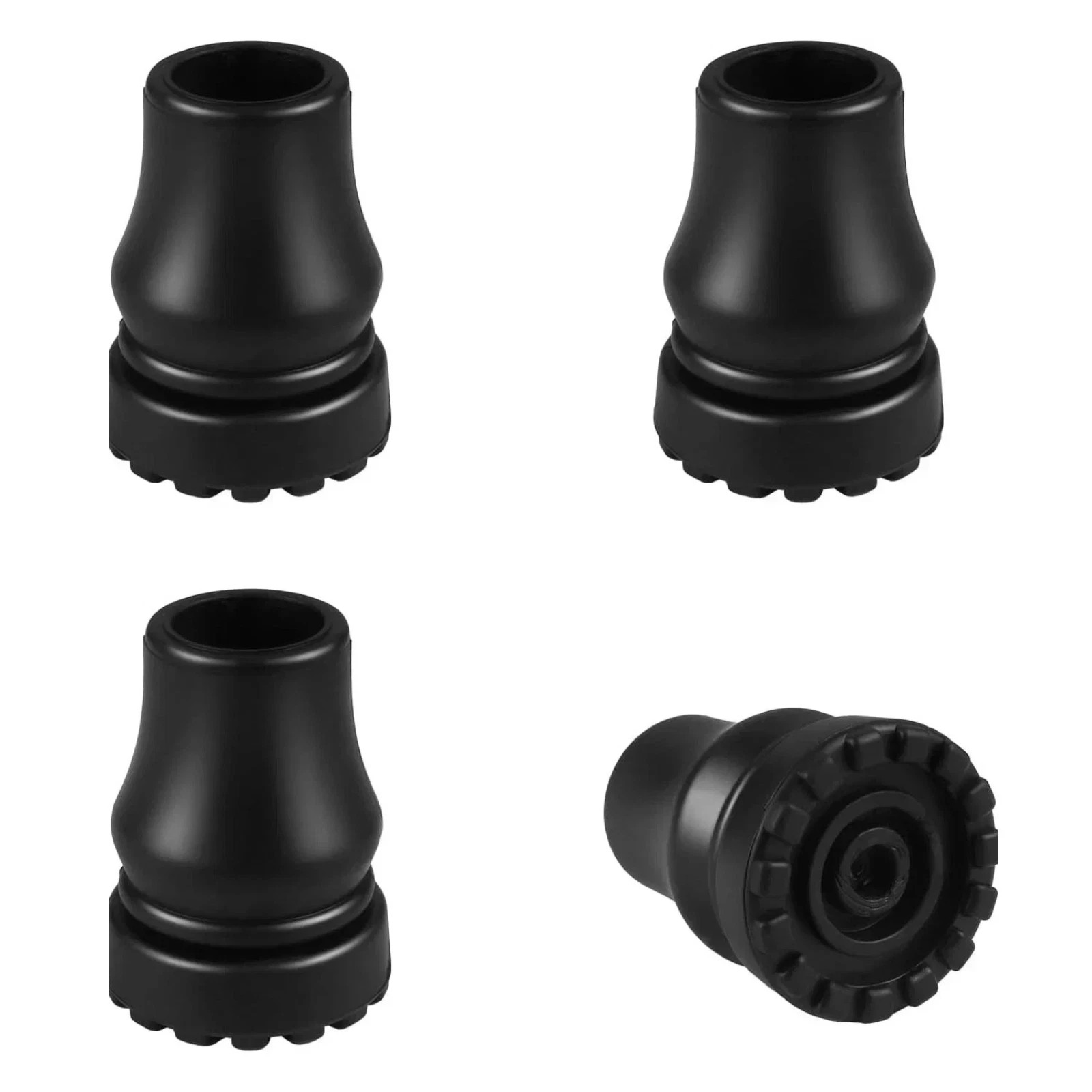 4Pcs Cane Tips 3/4 Inch Heavy Duty Rubber Cane Tips Anti Slip TPR Replacement...