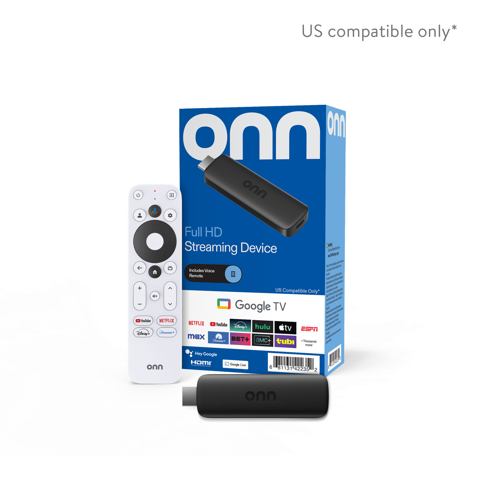 Full HD Streaming Device, Google TV, Voice Remote