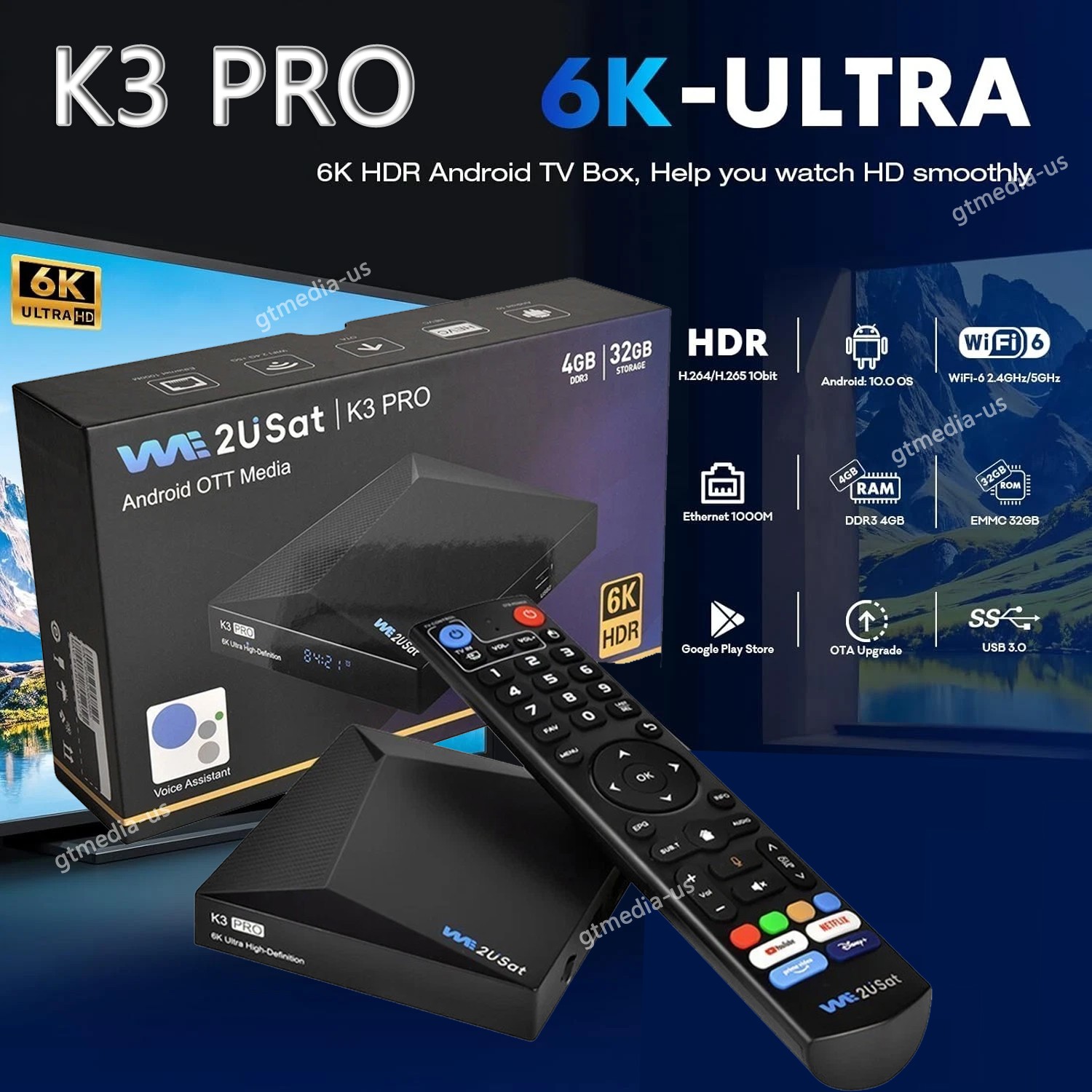 SUPER BOX S6 MAX/V See Box V6 PLUS/WE2USAT K3 PRO 6K-Ultra Smart TV Box