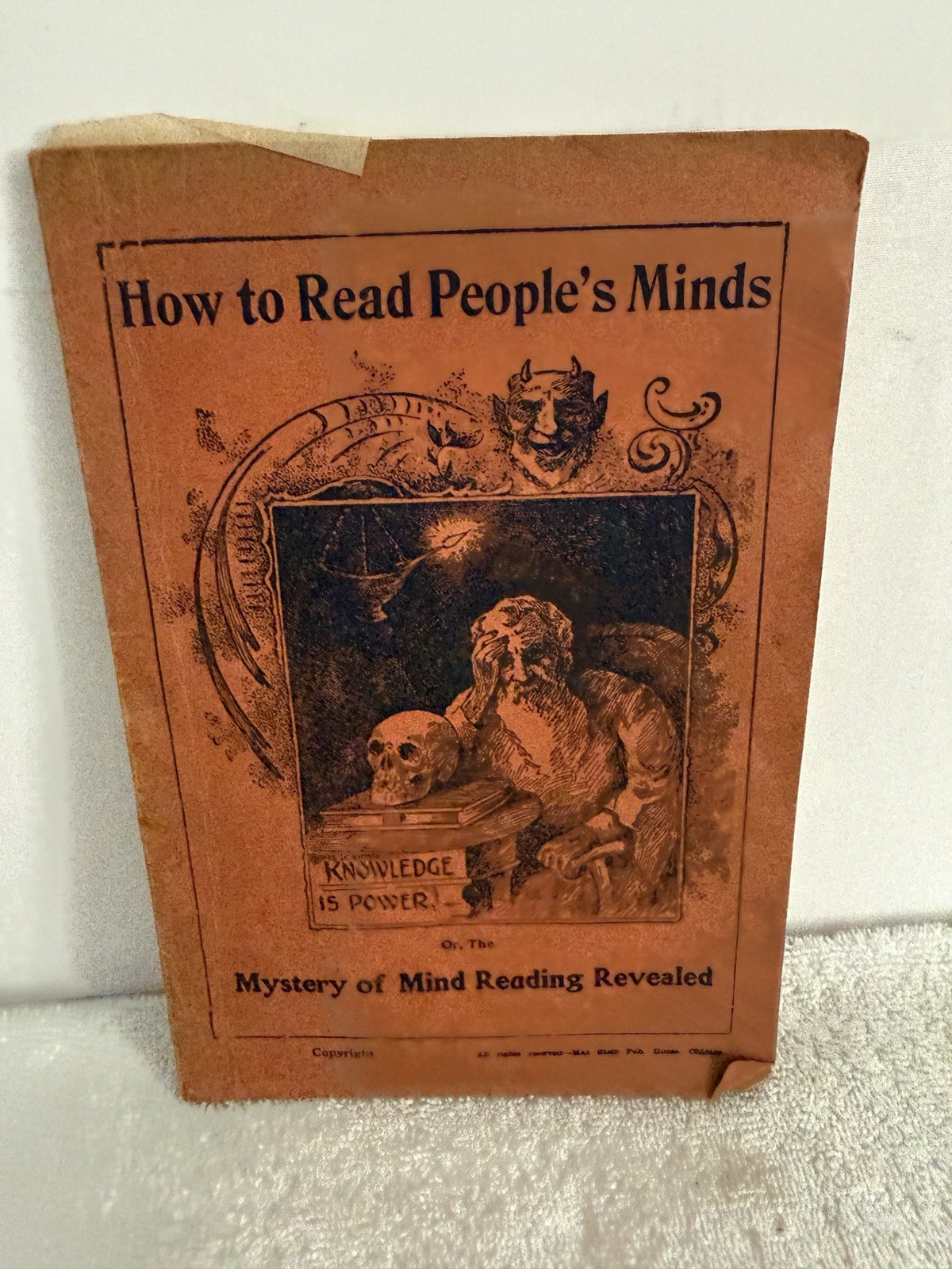 How To Read People's Mind Mystery of Mind Reading Revealed Booklet Vintage RARE