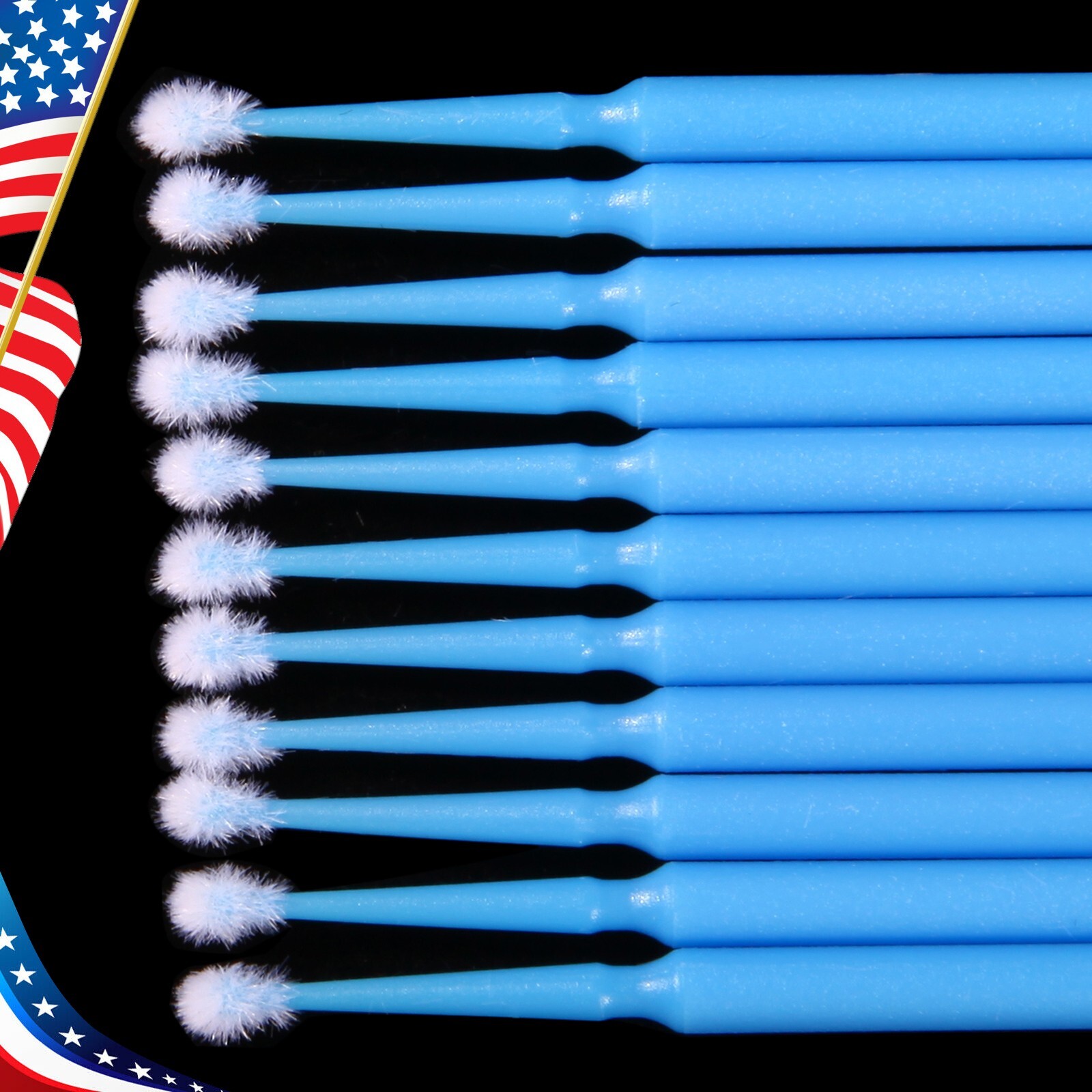 100 Pcs Dental Micro Brush Disposable Materials Tooth Applicators Large 2.5mm