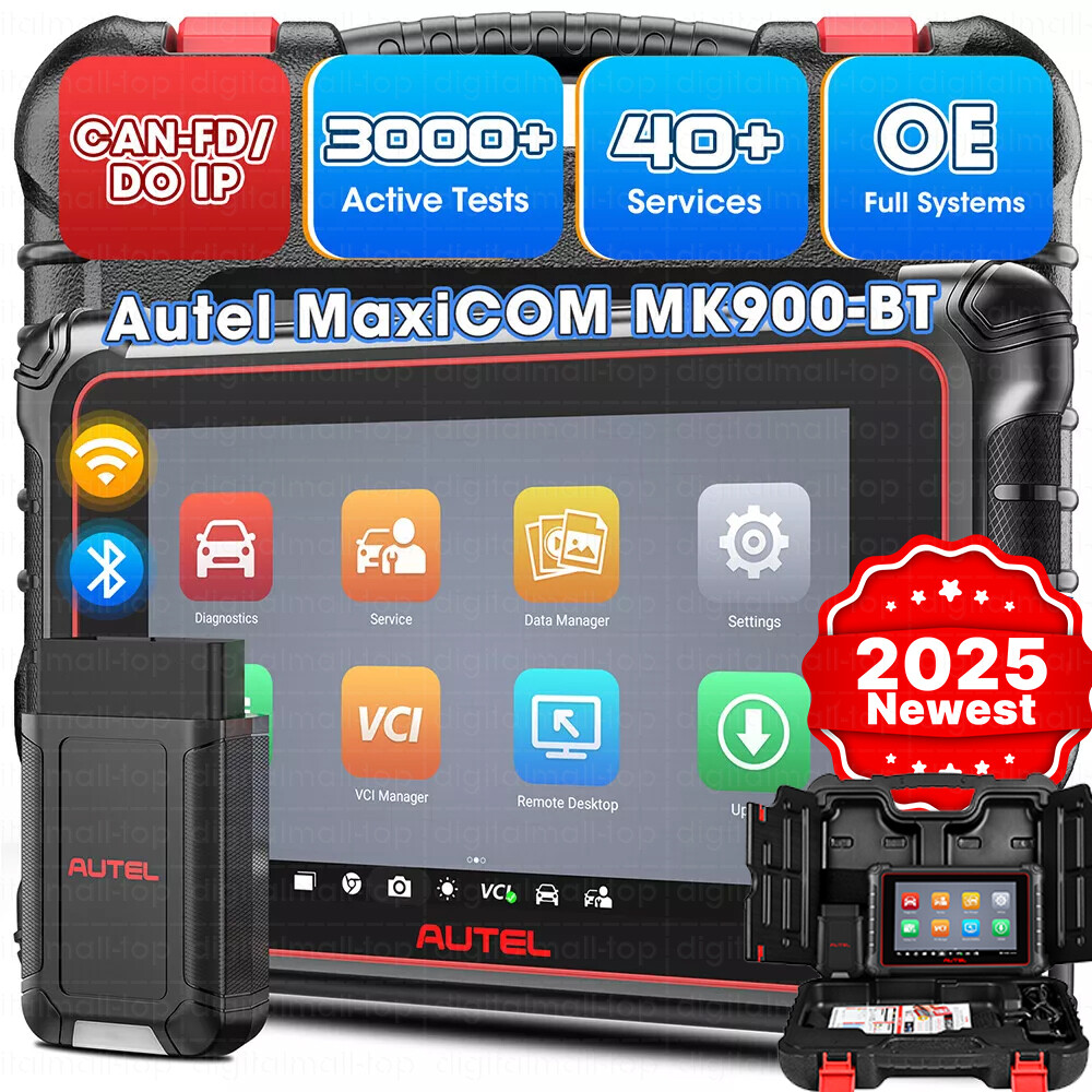 2025 Autel MaxiCOM MK900BT PRO Auto Diagnostic Scanner Tool 40+ Reset CANFD/DoIP