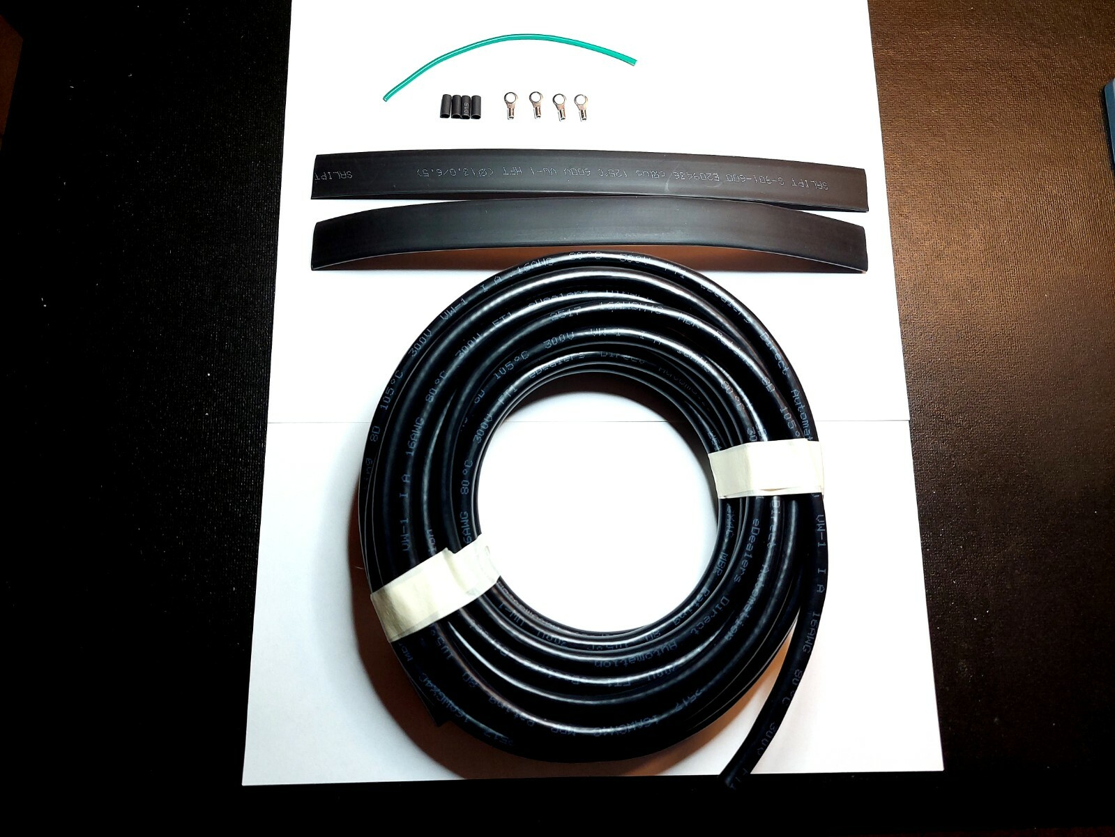 CNC VFD Cable 20ft 16AWG 4 Wire Double Shielded Spindle Connector White