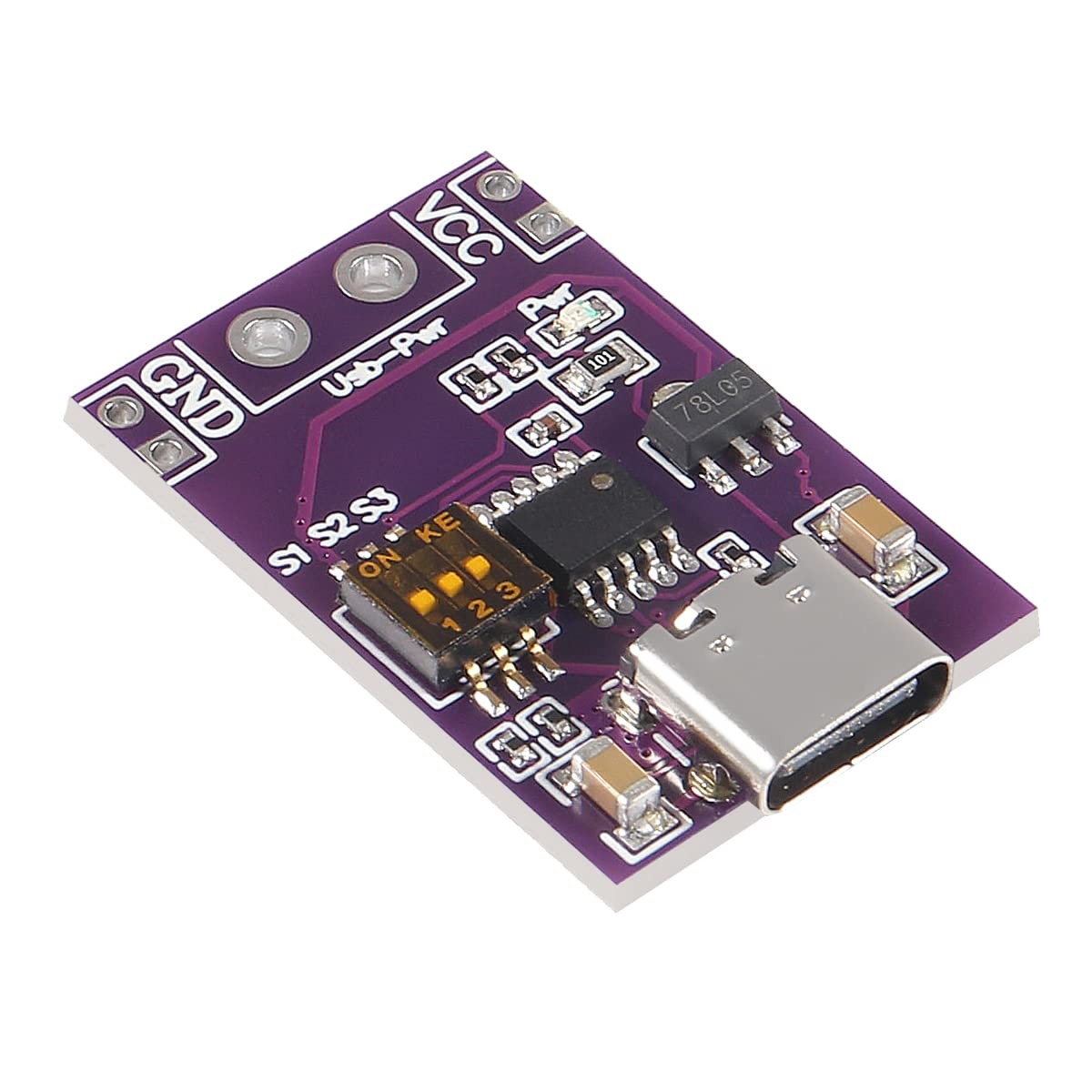 Type-C QC AFC PD2.0/3.0 to DC Fast Charge Trigger Detector USB-PD Module 2-Pack