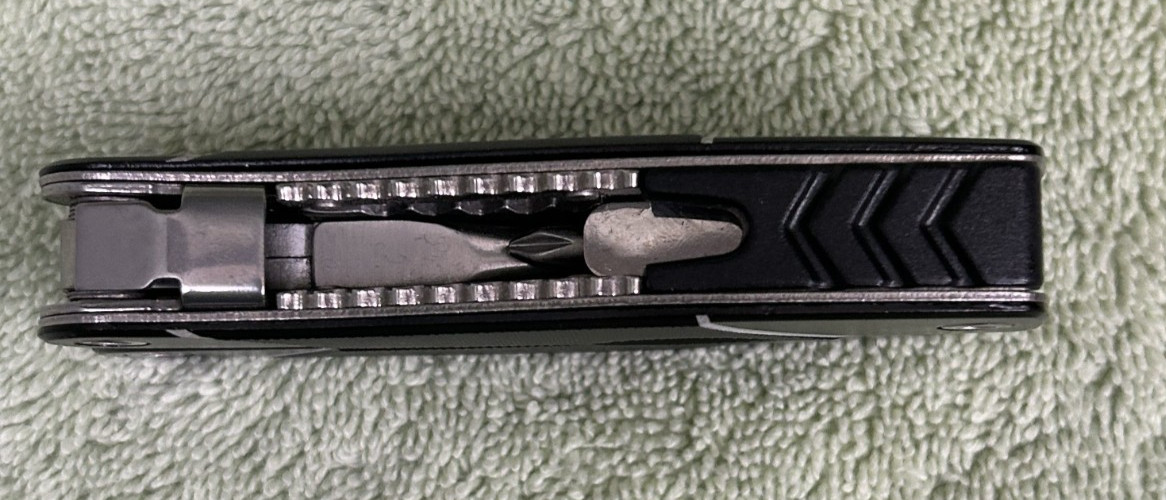 NRA Black Pocket Multi-Tool with 9 Tools with Textured Handle