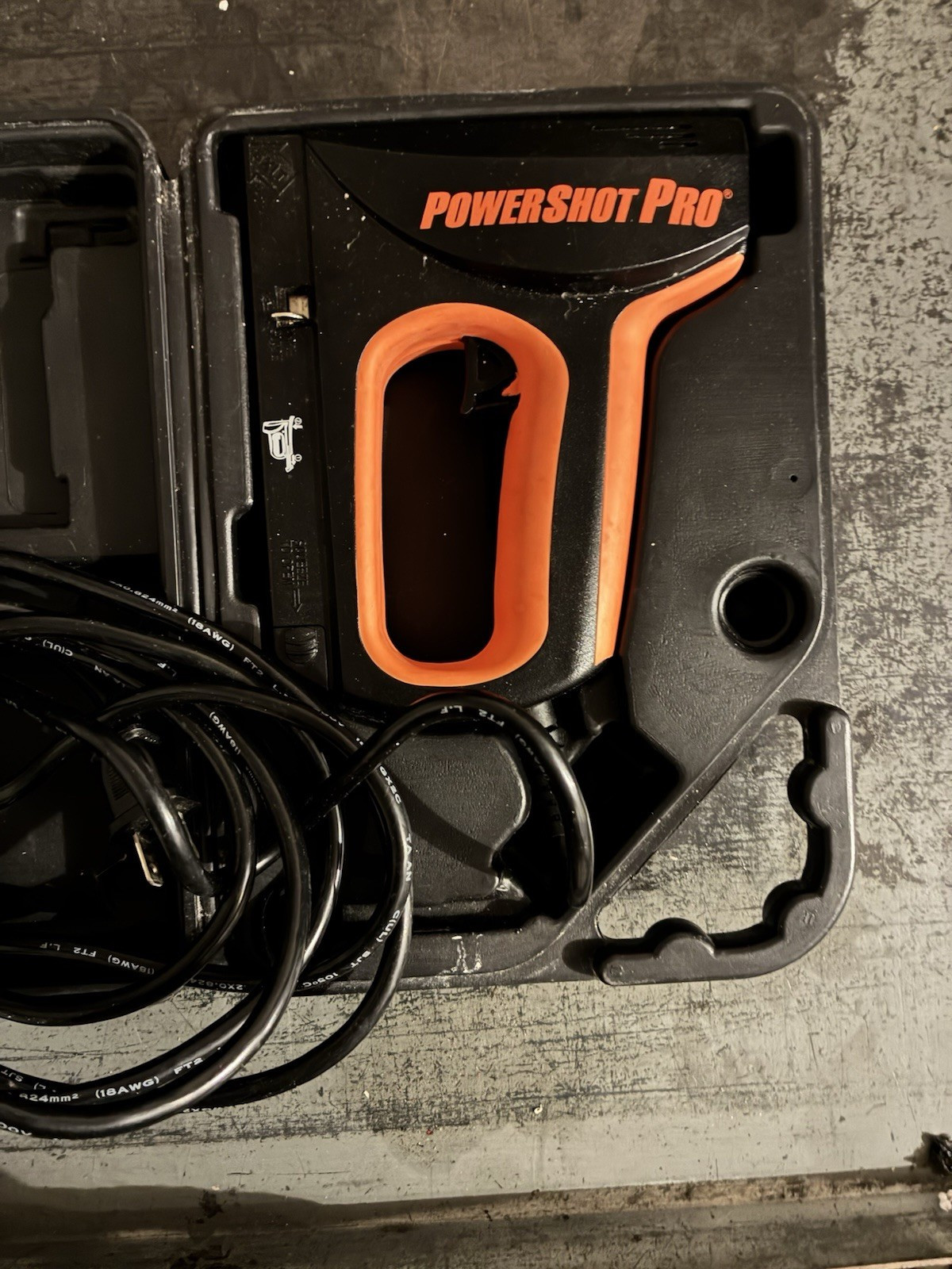 PowerShot PowerShot Pro Electric Staple & Nail Gun 9100 Black Orange 120V Corded