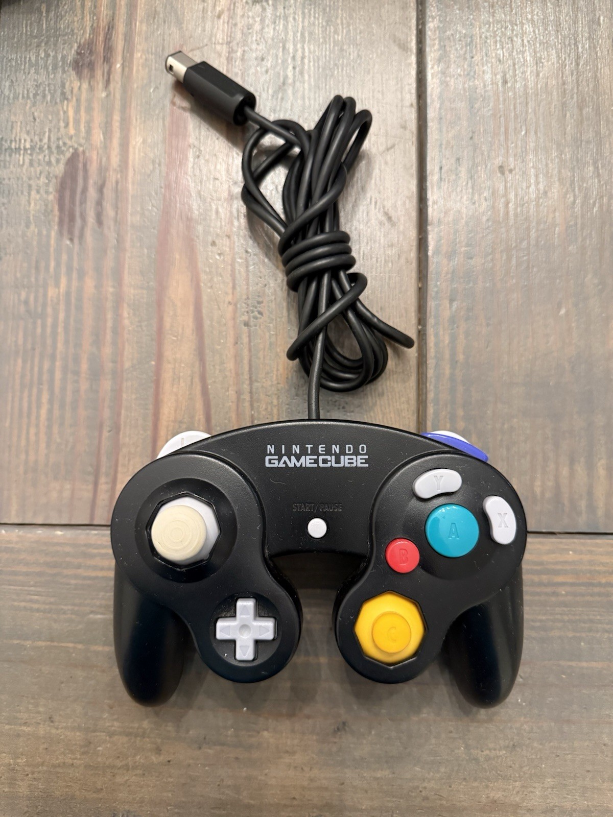 Official Nintendo GameGube Black Wired Controller OEM Gamepad DOL-003 - Tested