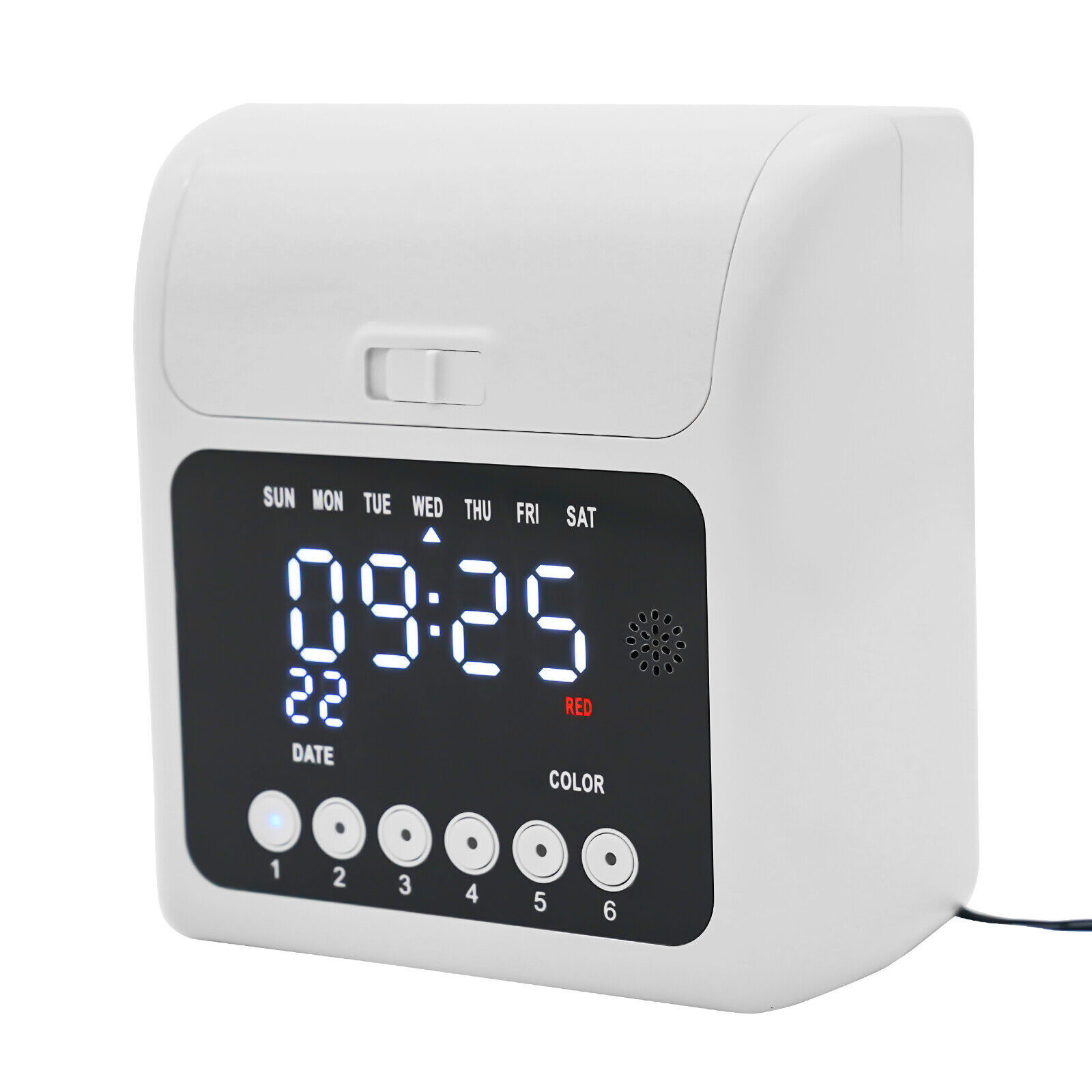 Employee Time Clock Card Machine Calculating Attendance Punch Built-in Music New