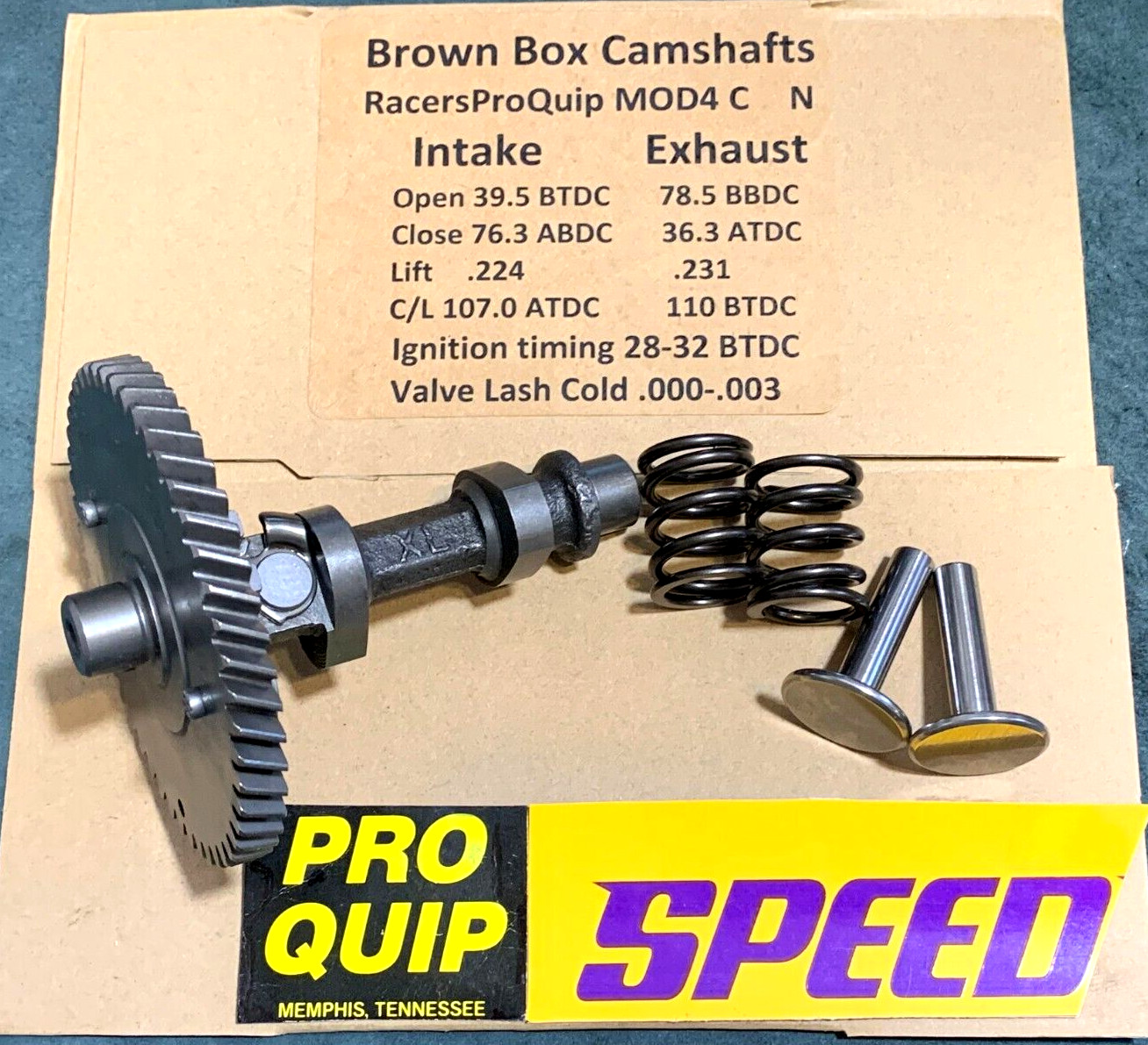 Predator 224cc MOD4 Hi-Perf Cam W/Springs & Lifters BrownBoxCams  24hShip