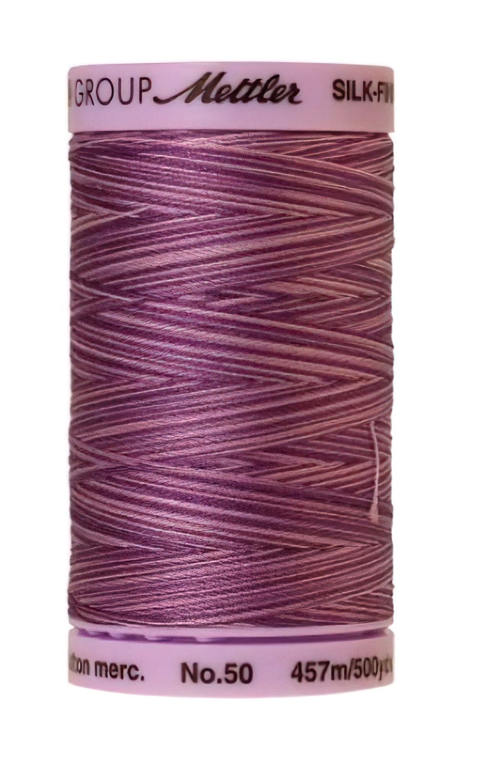 Silk-finish 50wt Variegated Cotton Thread 500yd/457m Lilac Bouquet
