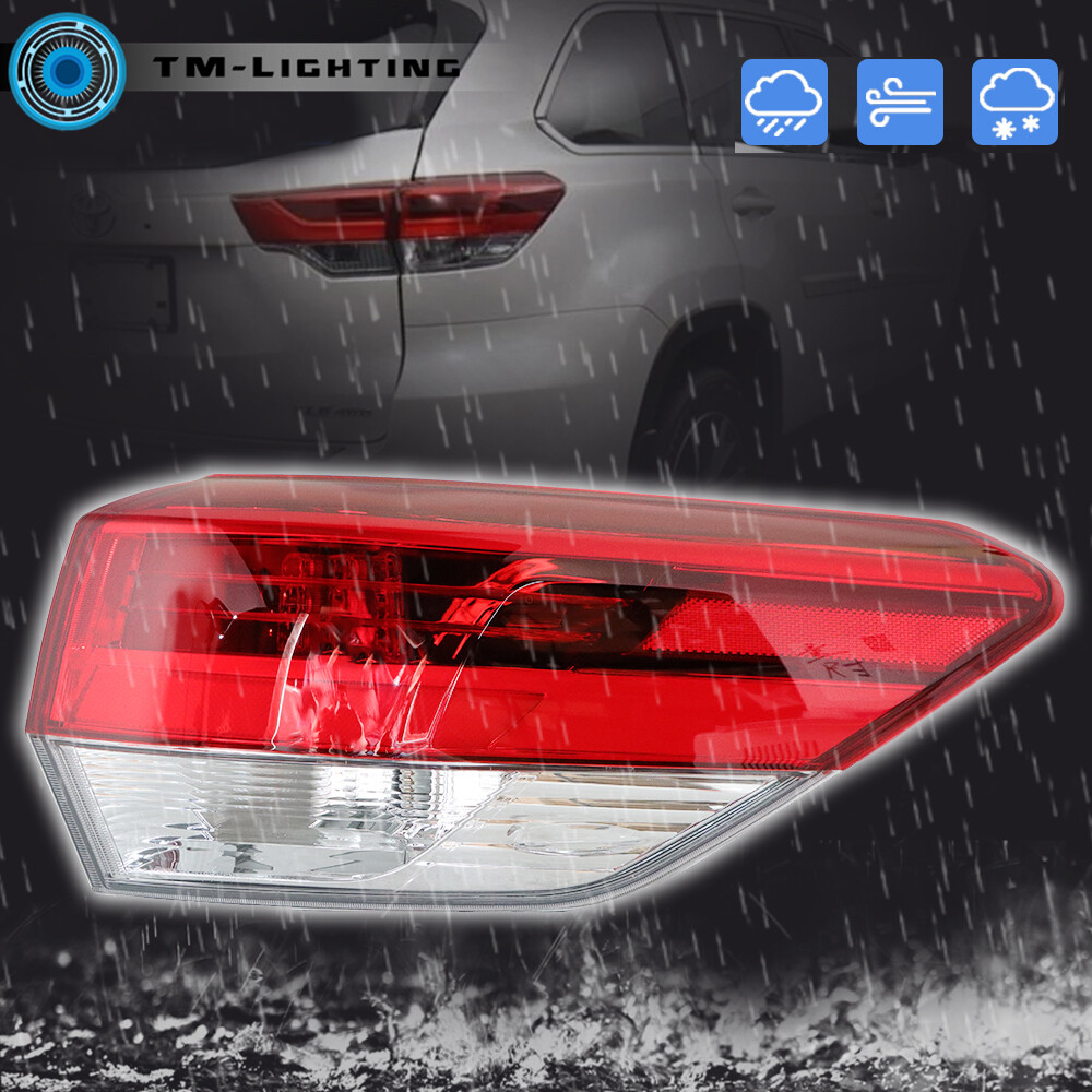 For 2017 2018 2019 Toyota Highlander Tail Light Lamp Passenger Right Side Outer