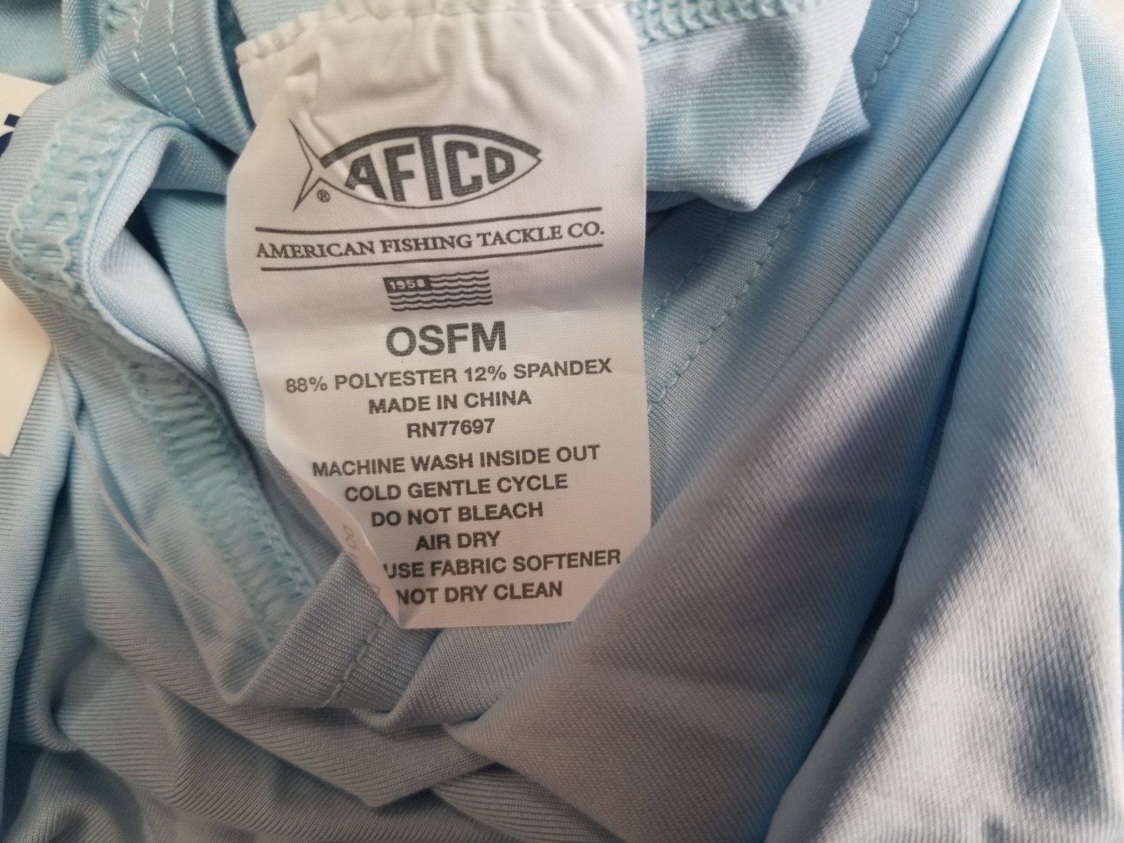 NWT AFTCO B1G1 Fishing Sun Protection Mask Multi Functional Headwear Blue OSFM