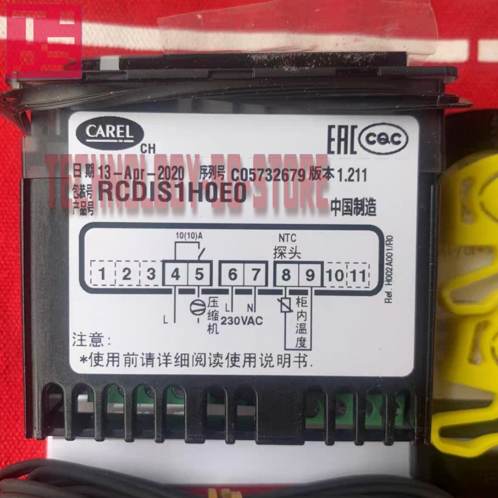 CAREL RCDIS1H0E0 Temperature controller # 1pcs New In Box