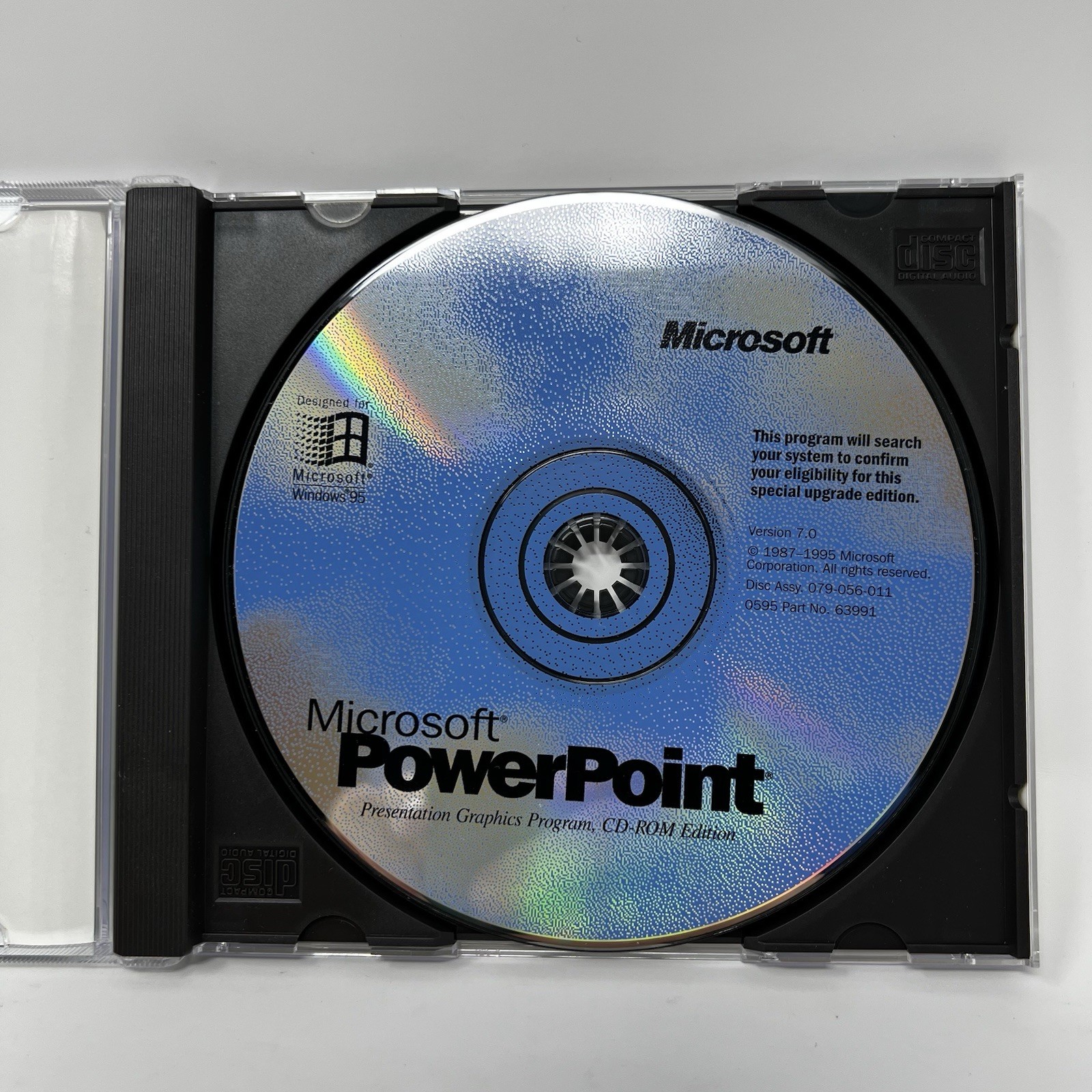 Vintage Microsoft PowerPoint Windows 95 CD-ROM