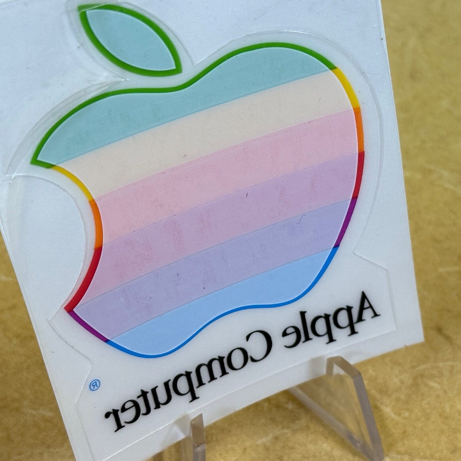 DECAL __ APPLE Computer STICKER __ Authentic Original from the 80-ies Rare