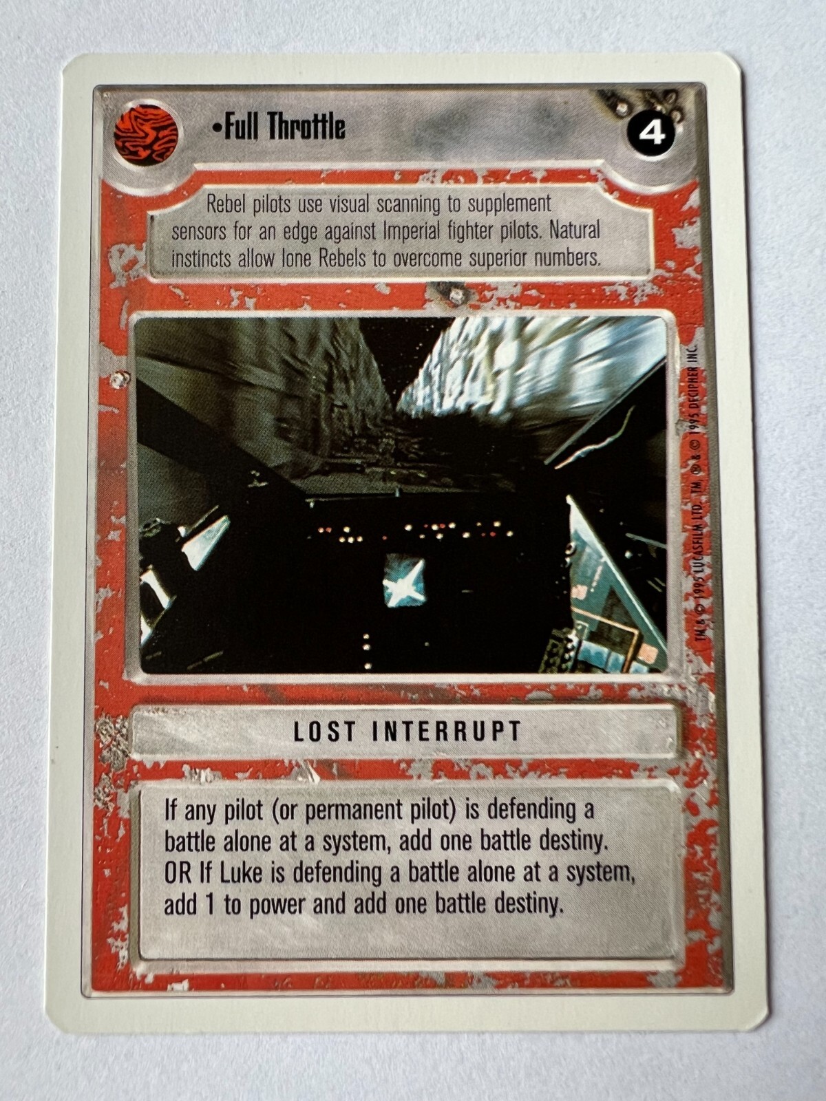 Star Wars CCG WB Premiere Unlimited Full Throttle FS Eligible Dollar Rare