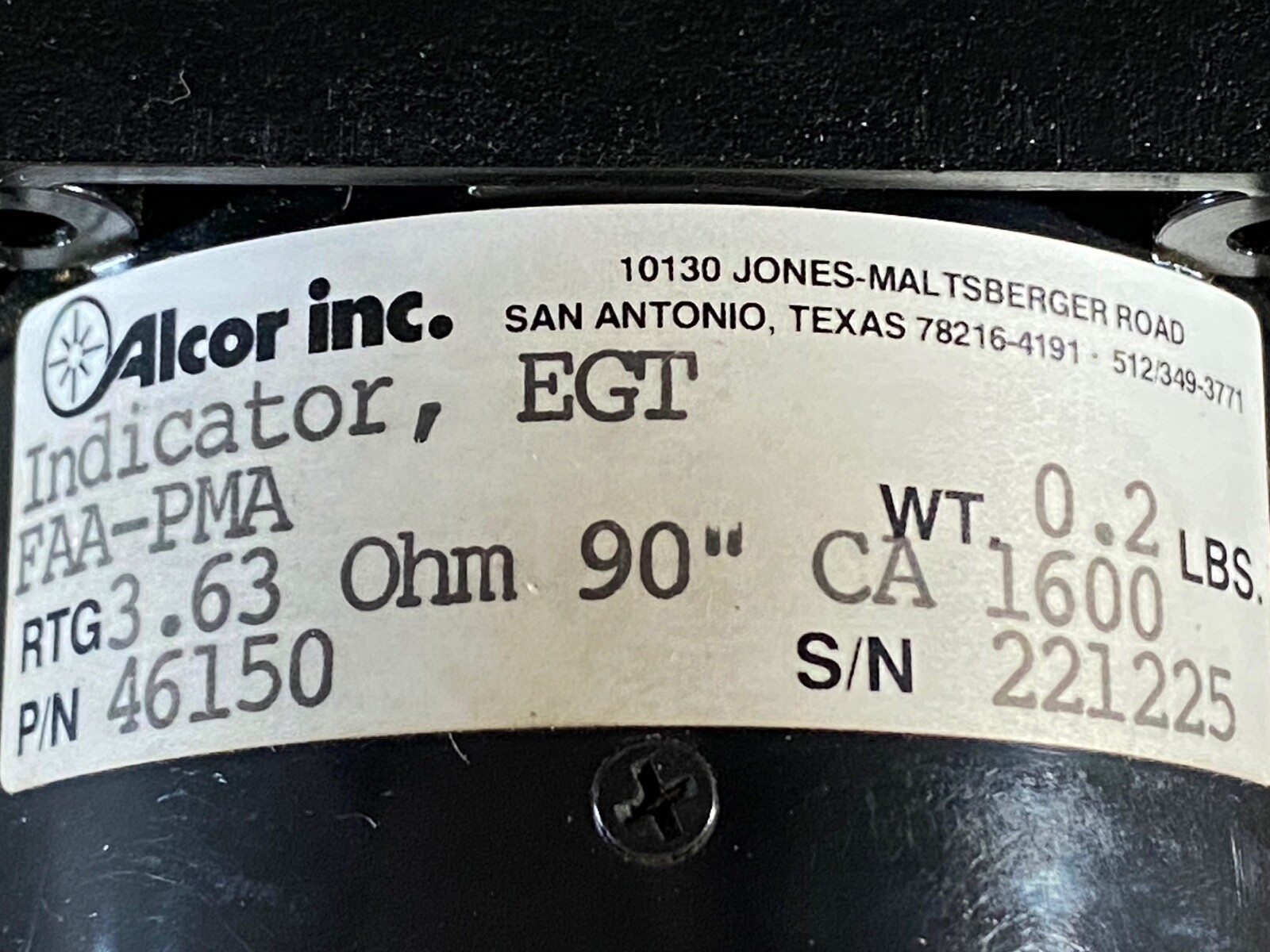 Alcor EGT Indicator 46150